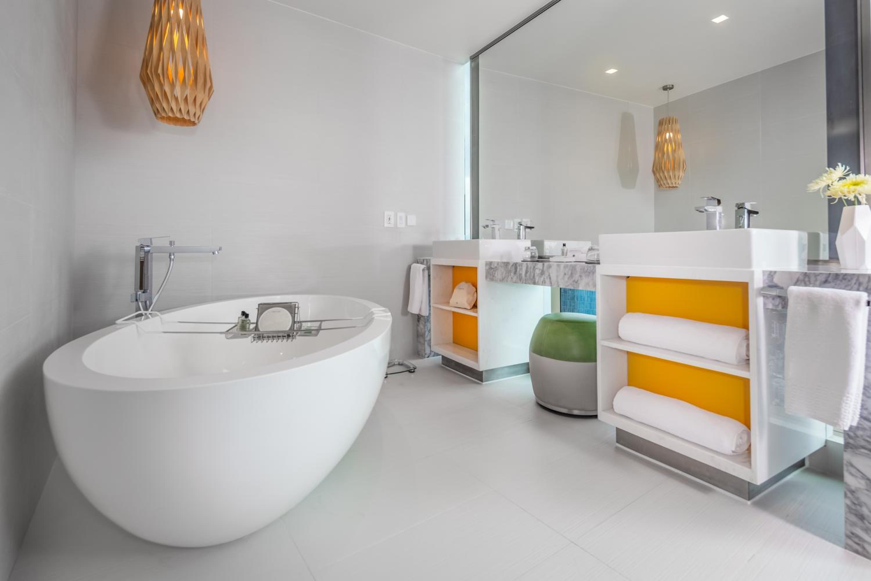 Junior Suite with Two Double Beds and Skyline View
