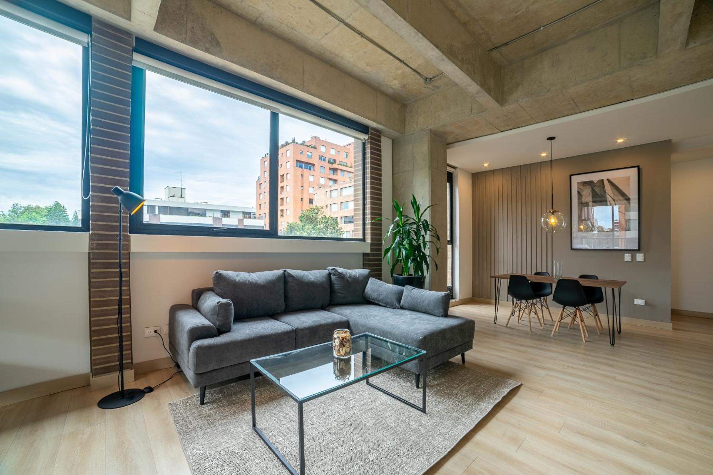 One-Bedroom Loft Apartment with Balcony
