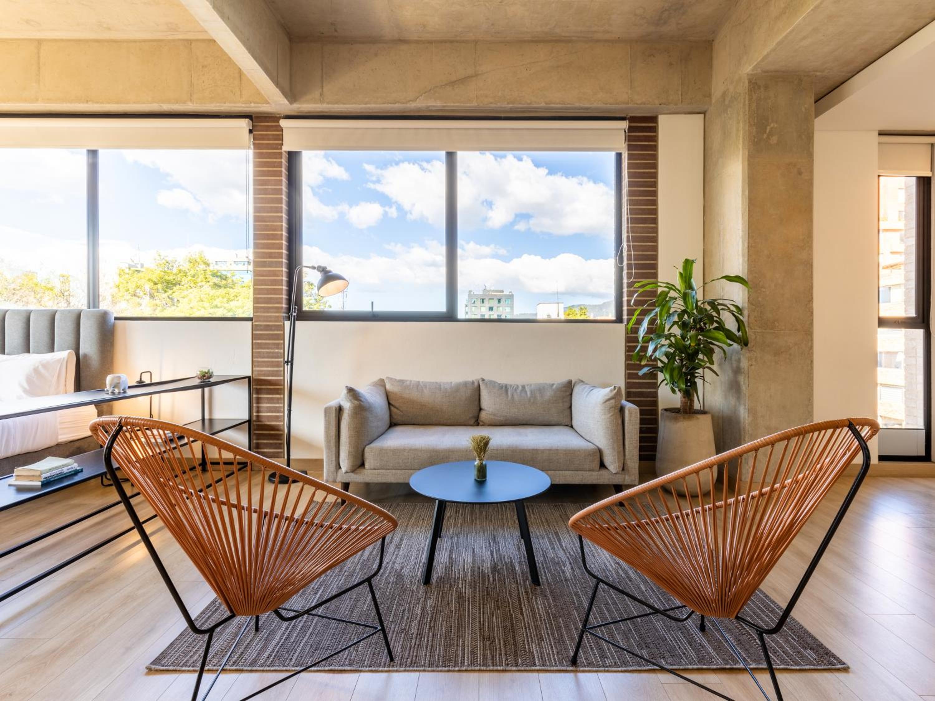 One-Bedroom Loft Apartment with Balcony