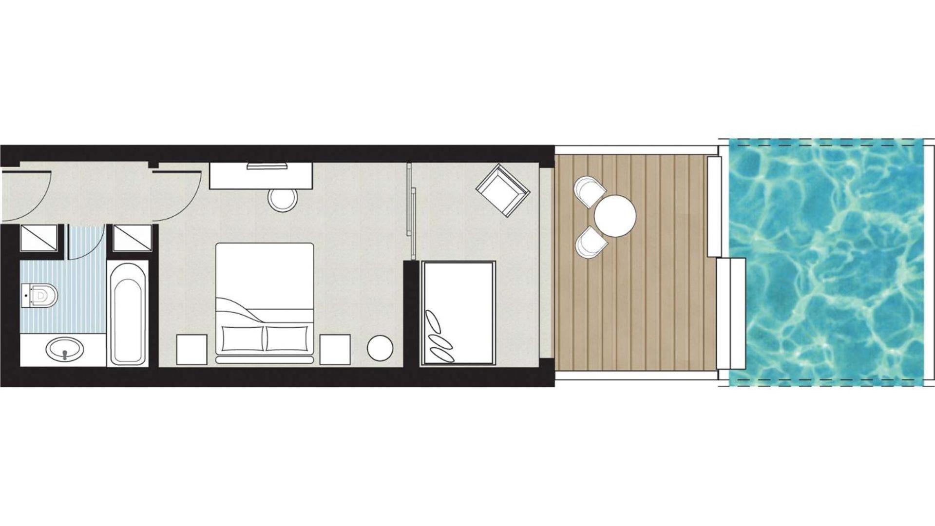 Swim Up Guestroom Sea View with Garden - Photo 8