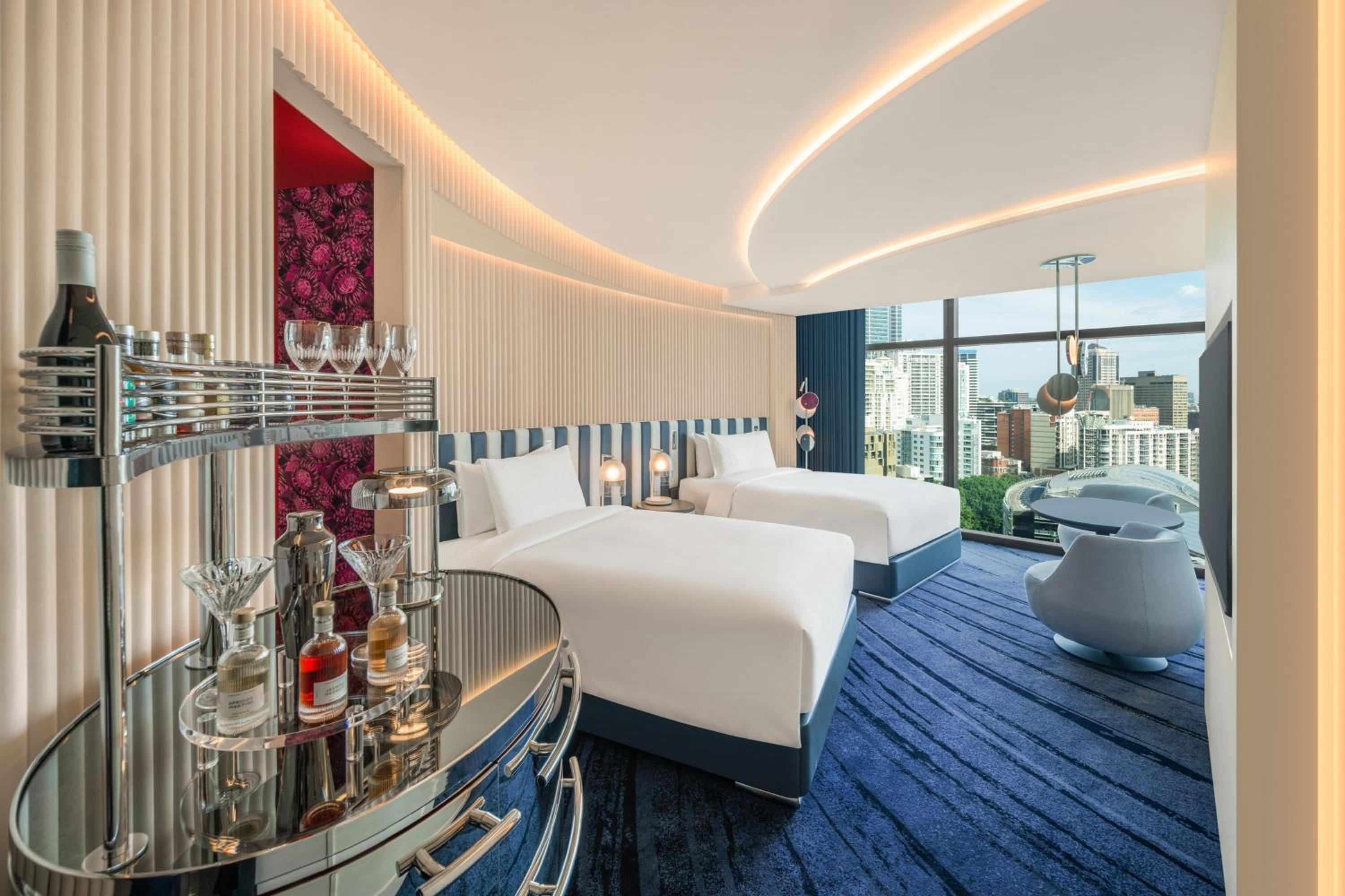 Standard Room, Guest Room, 2 Double, City view