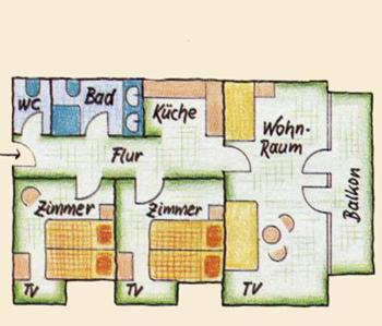 Two-Bedroom Apartment - Annex - Photo 2