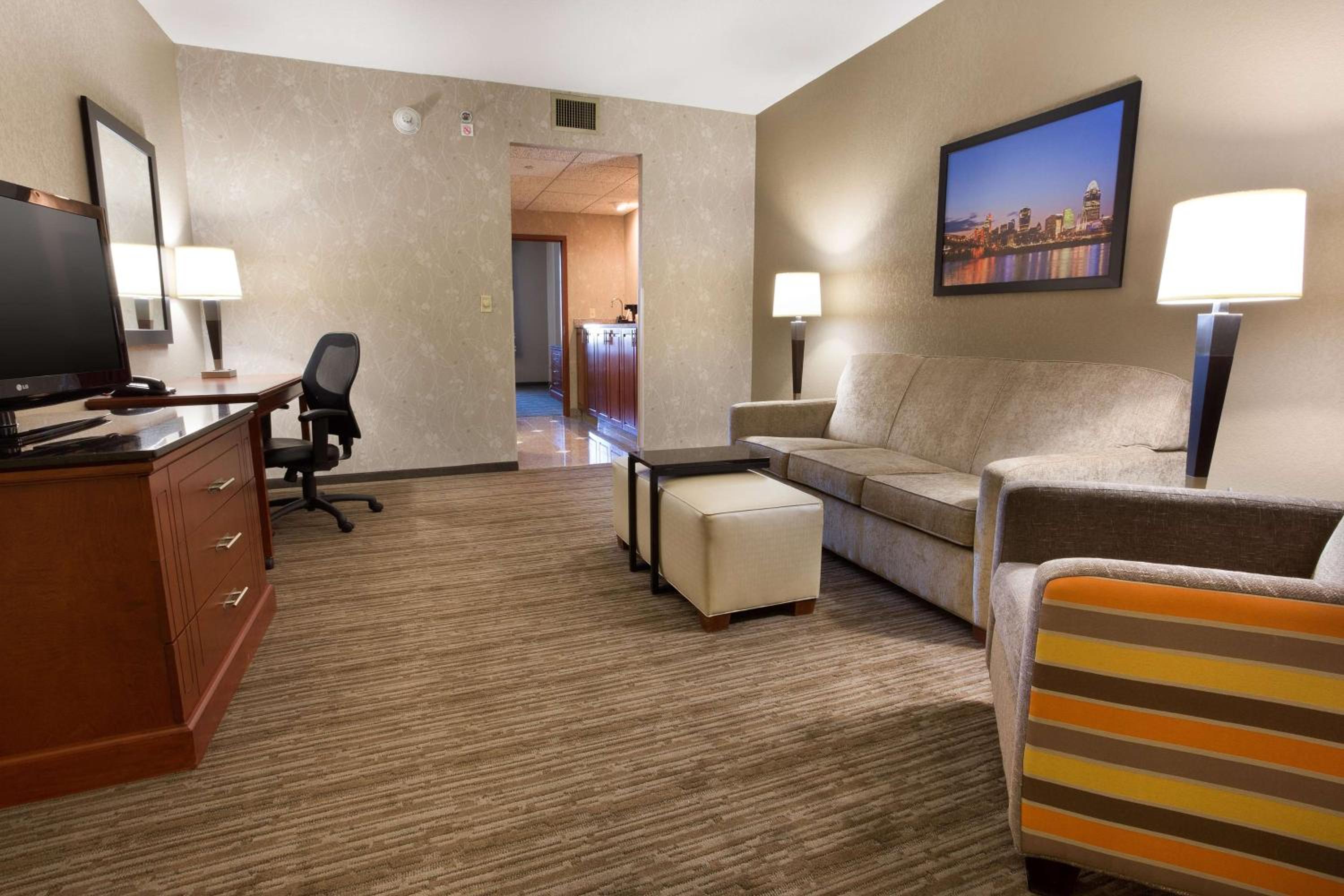 Queen Suite with Sofa Bed  - Accessible, Roll-in Shower