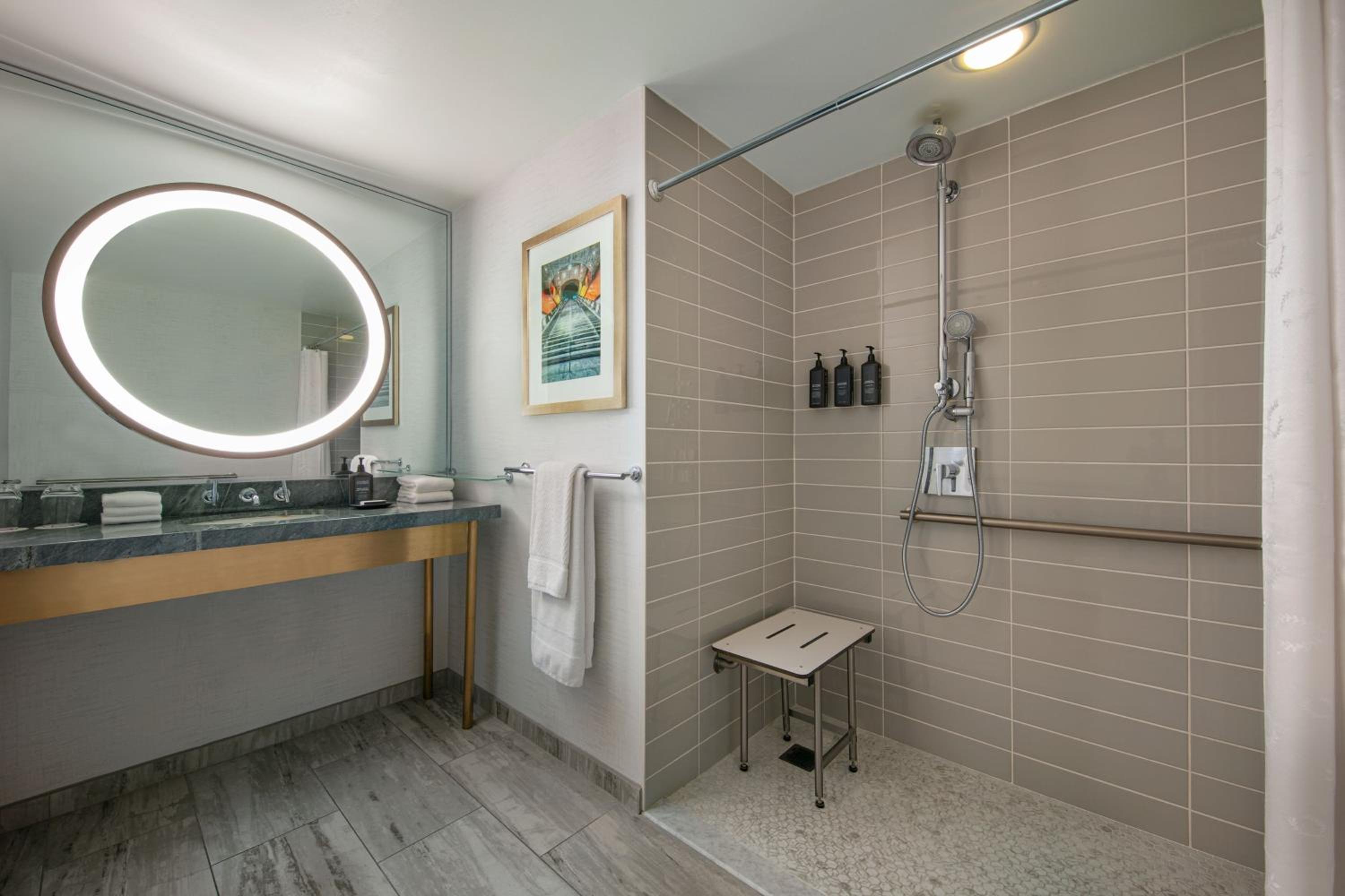 Deluxe King Room with Roll-in Shower - Mobility and Hearing Accessible - Photo 6