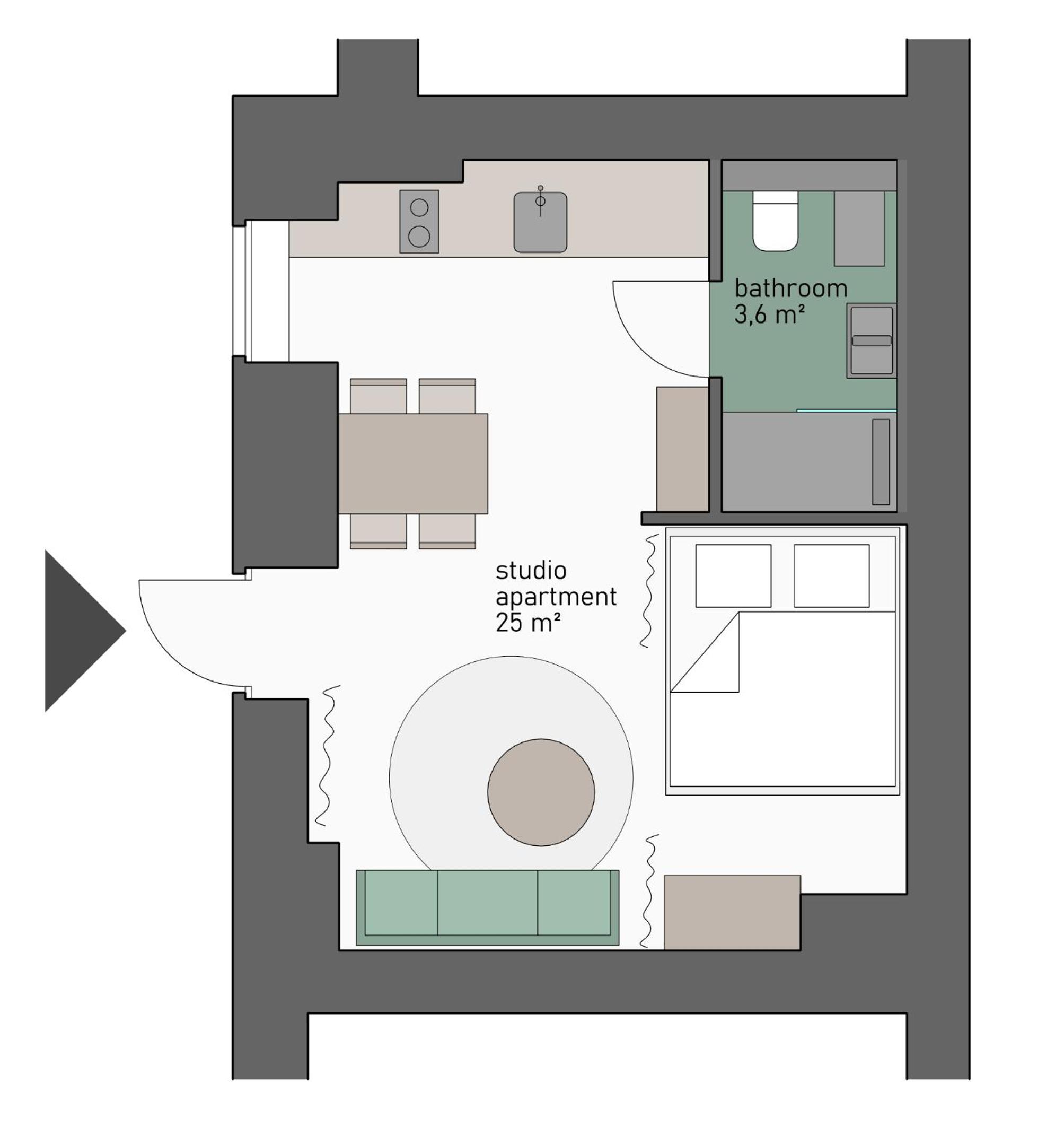 One-Bedroom Apartment photo 1