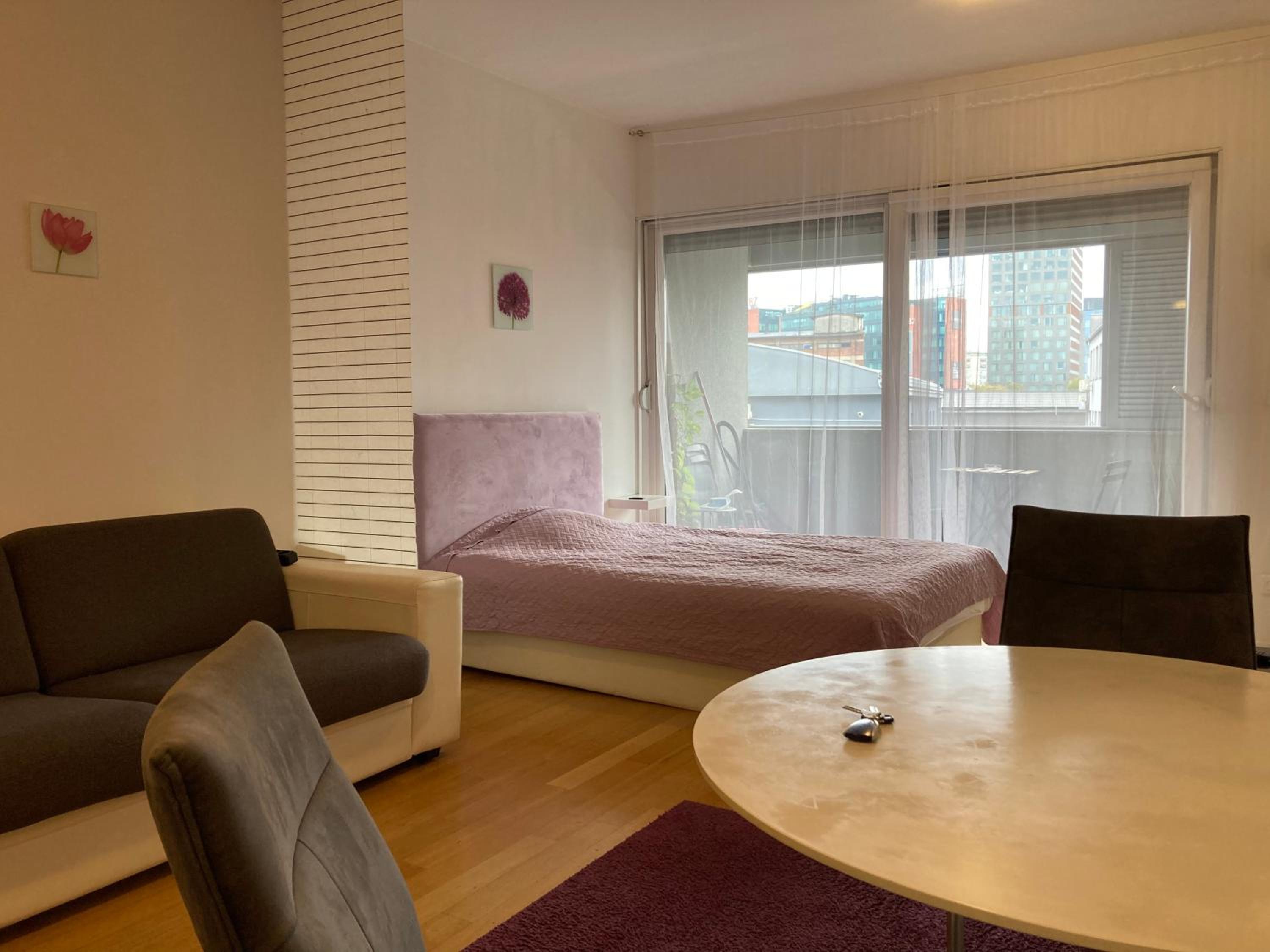 Studio with Balcony