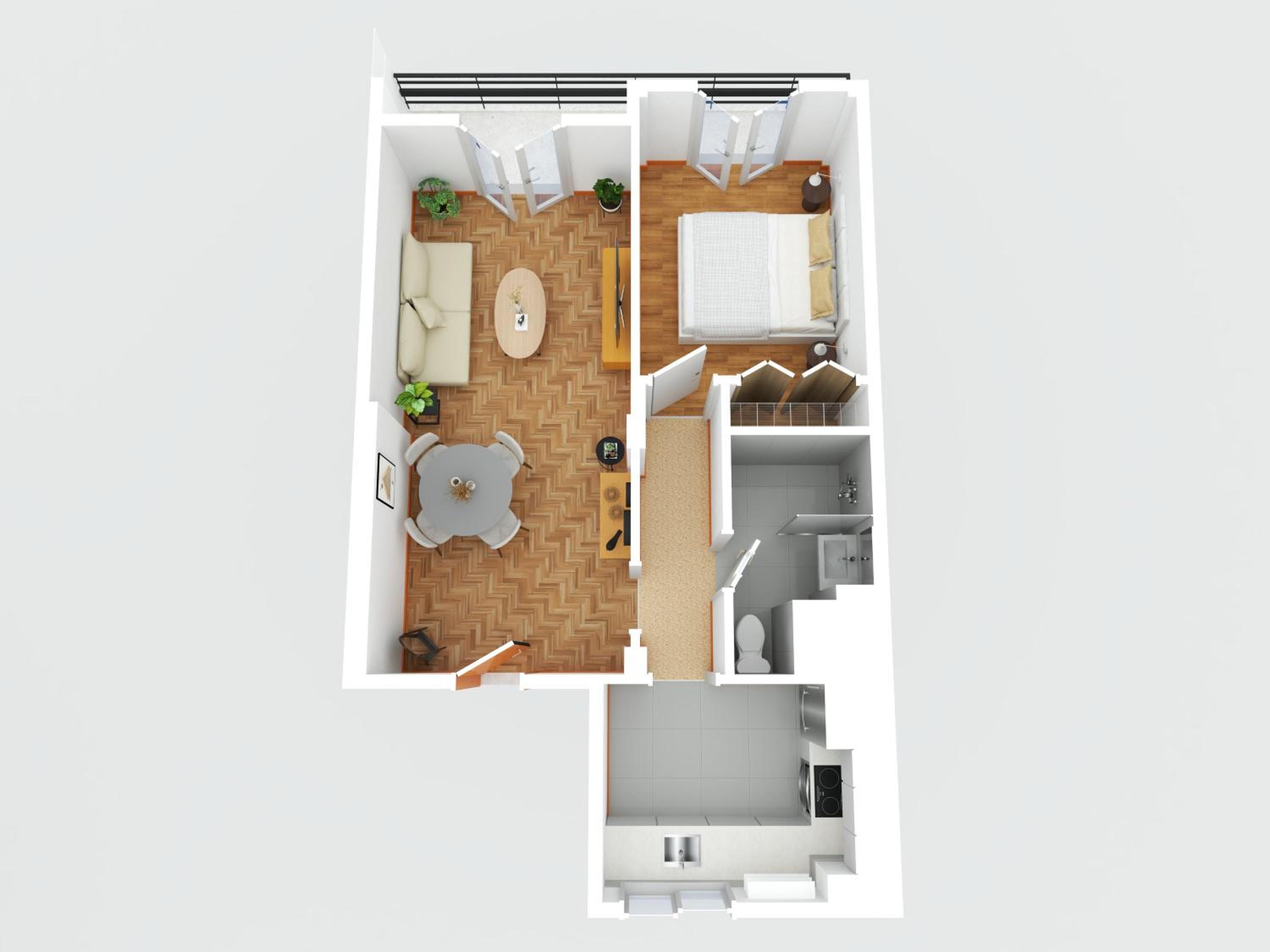 One-Bedroom Apartment photo 2