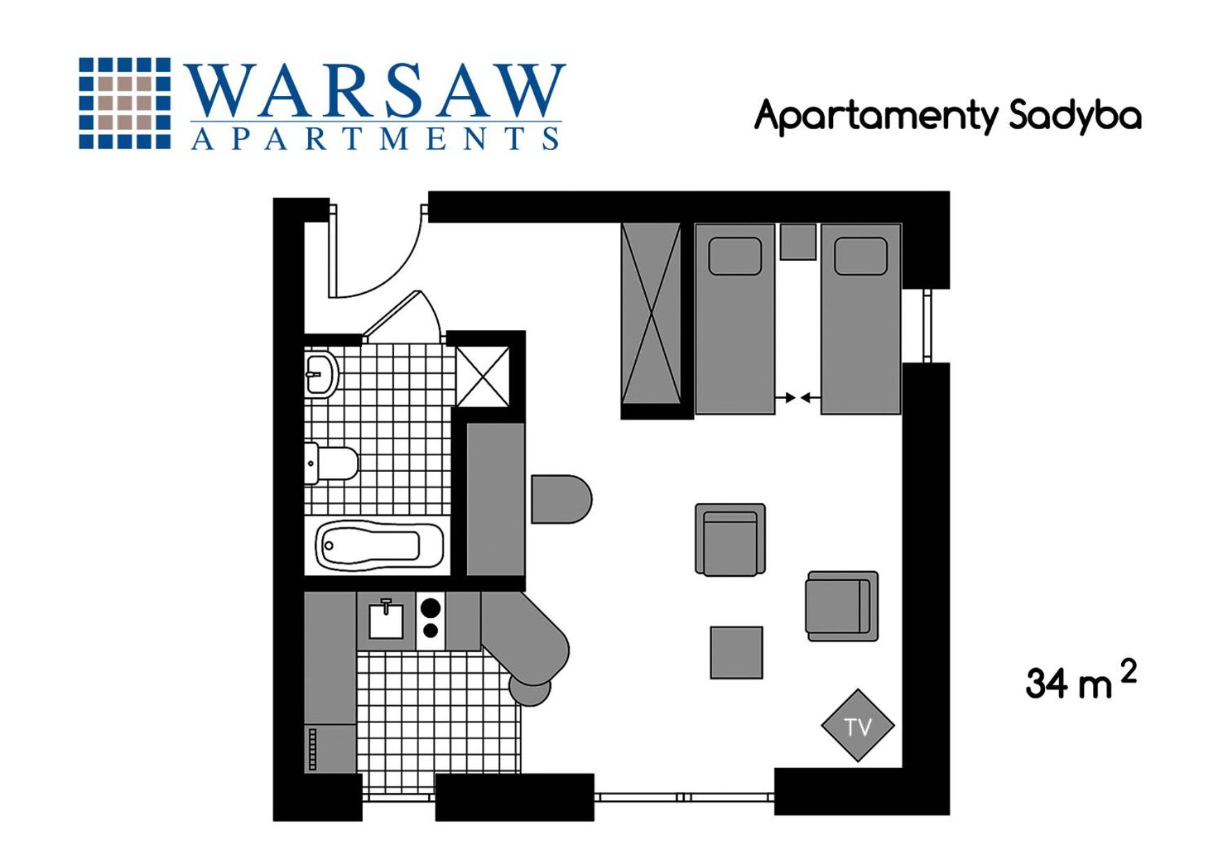 Apartment with Twin Beds - Photo 15