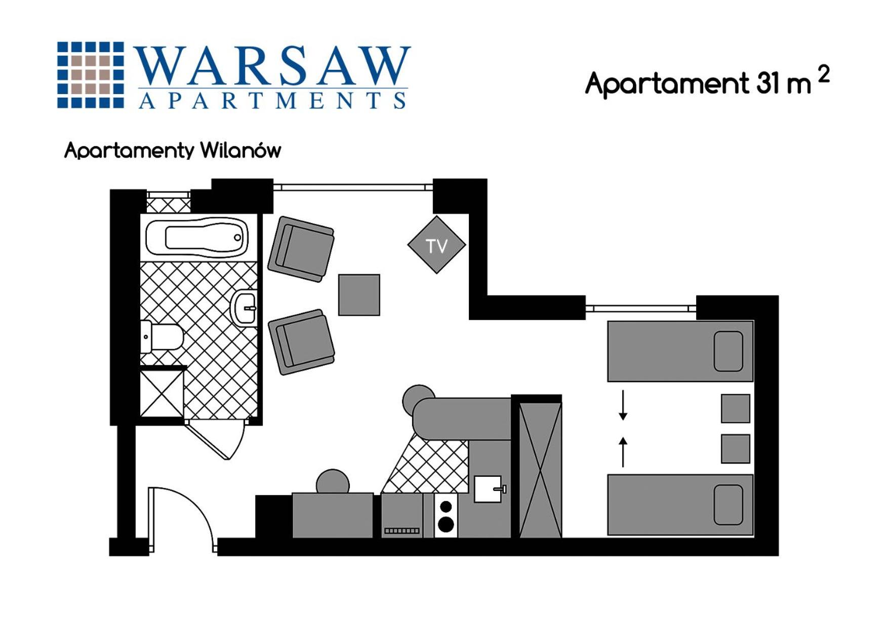 Apartment with Twin Beds - Photo 7