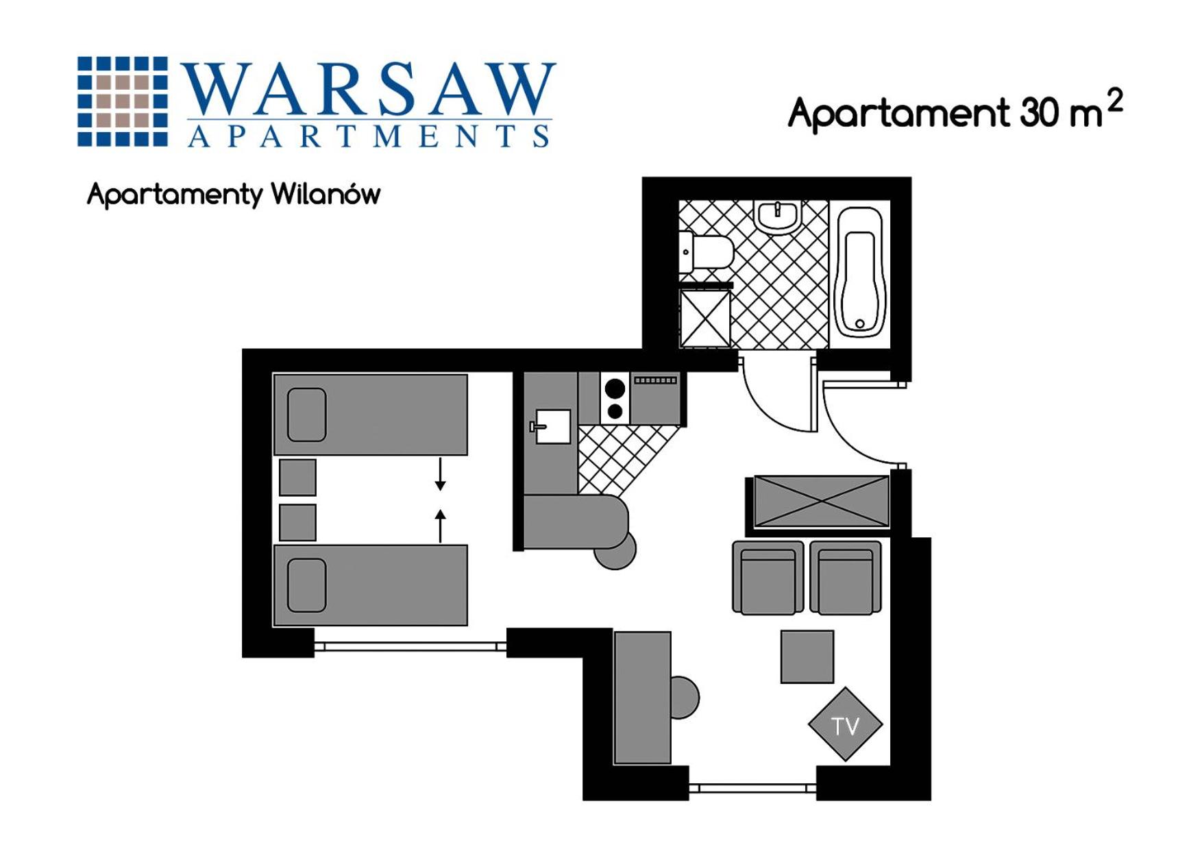 Apartment with Twin Beds - Photo 13
