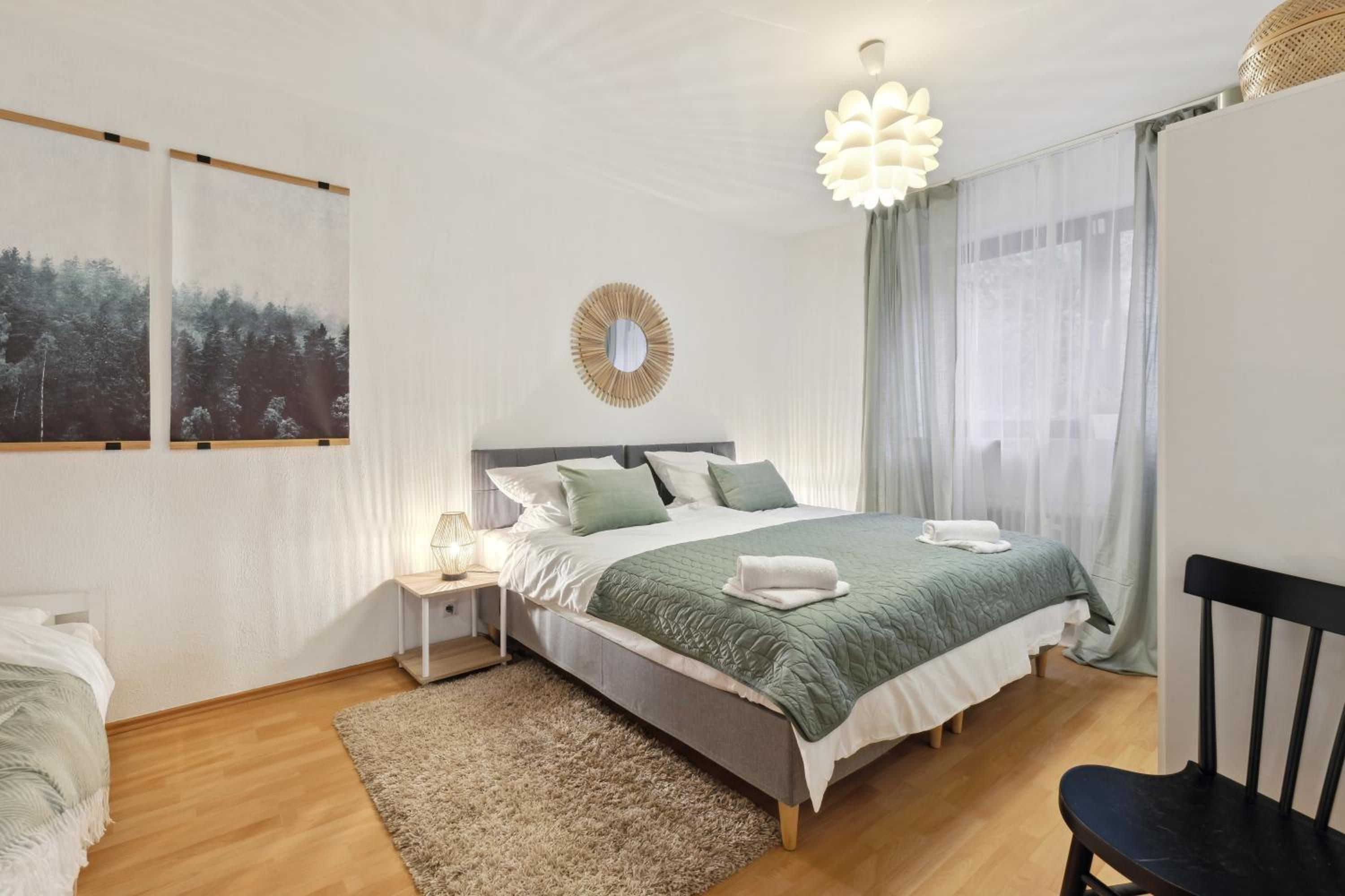 Two-Bedroom Apartment with Balcony