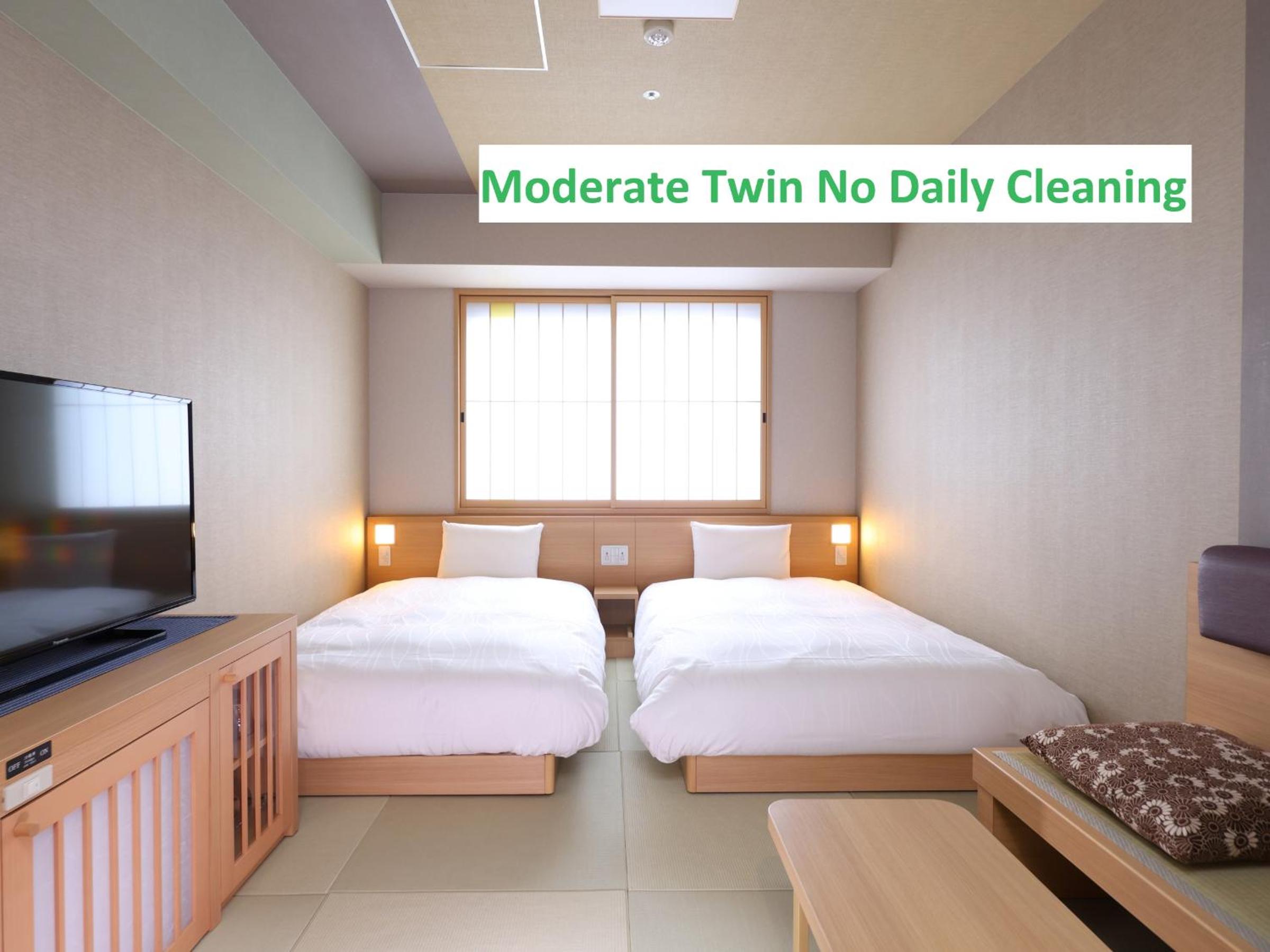 Moderate Twin Room - No Daily Cleaning