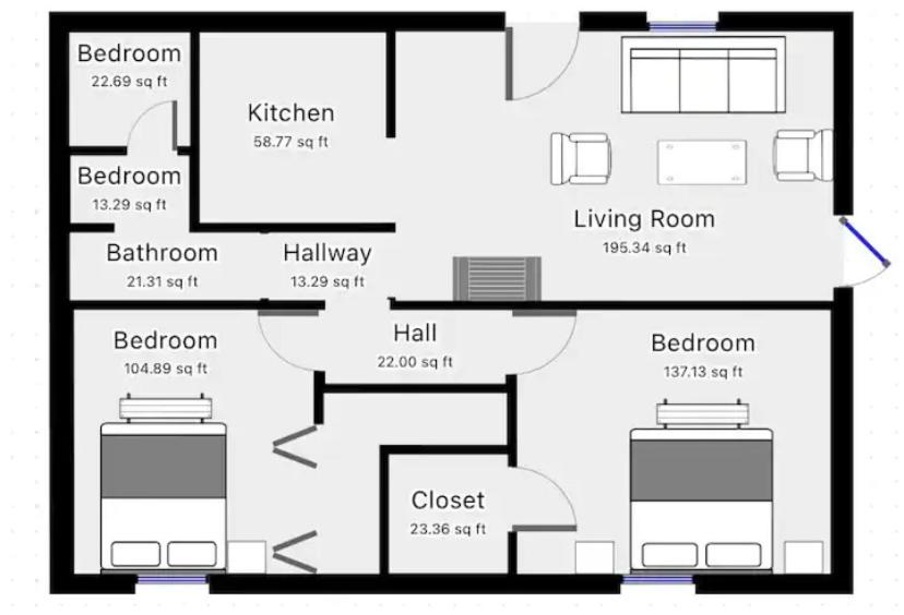 Two-Bedroom Apartment photo 2