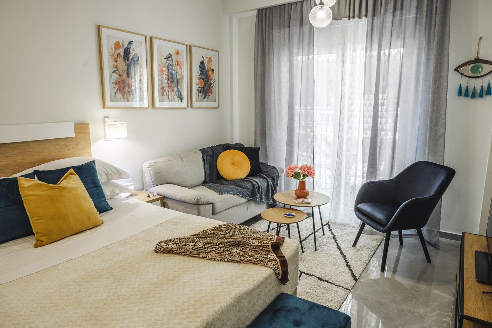 Deluxe One-Bedroom Apartment with City View