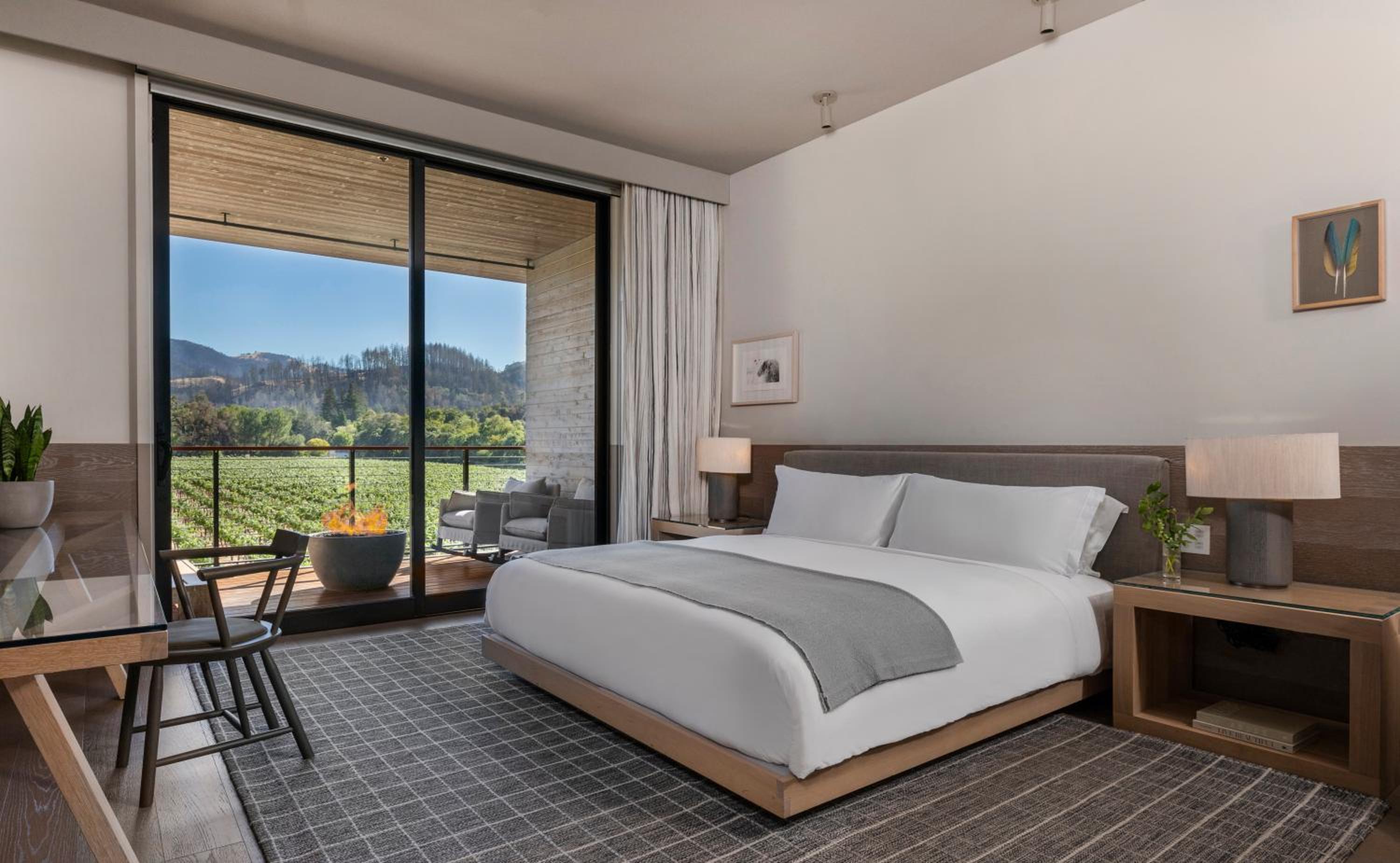 King Room with Vineyard View, Terrace and Shower - Mobility Access