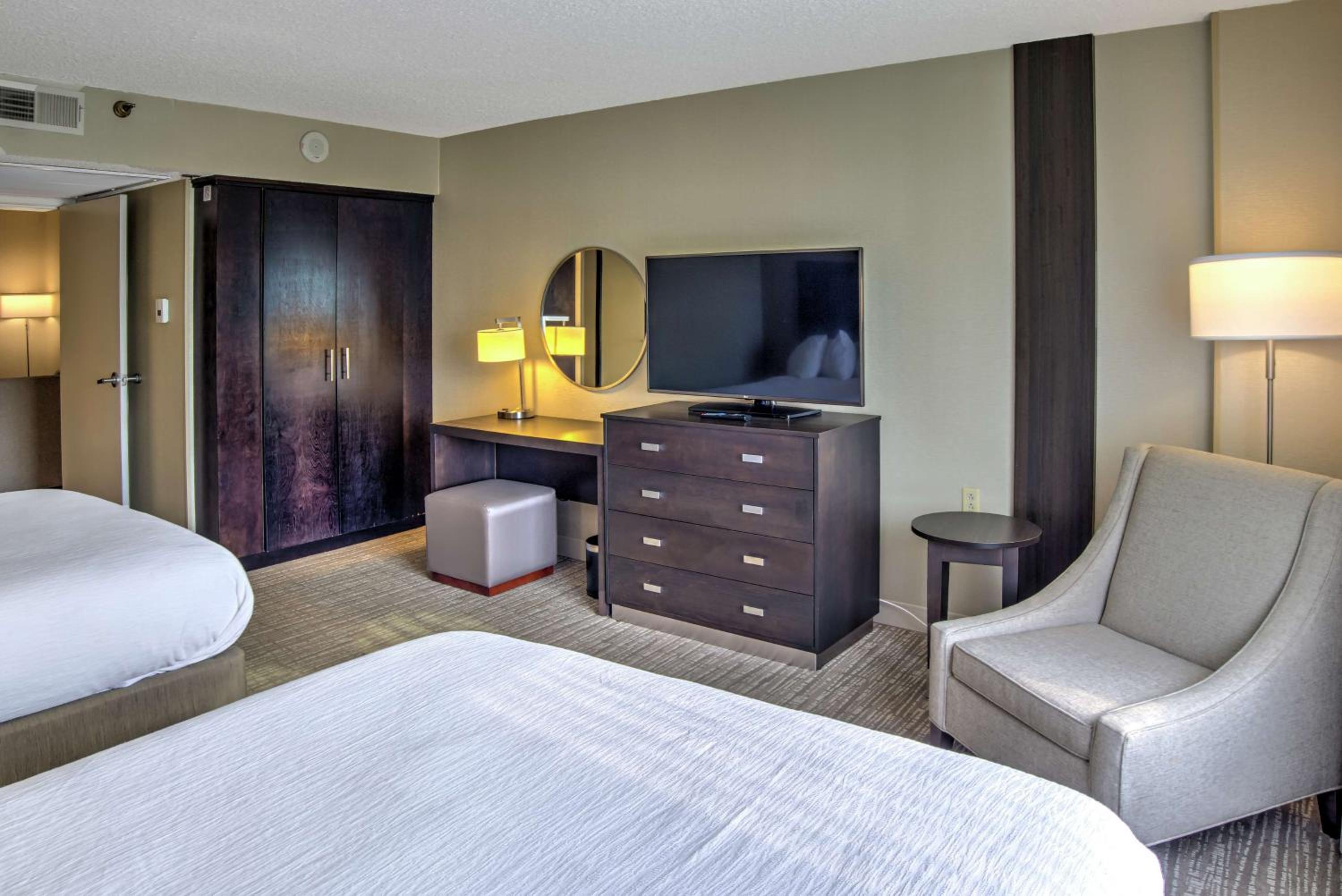 Two-Room Queen Suite with Two Queen Beds at Embassy Suites by Hilton Indianapolis North in Indianapolis