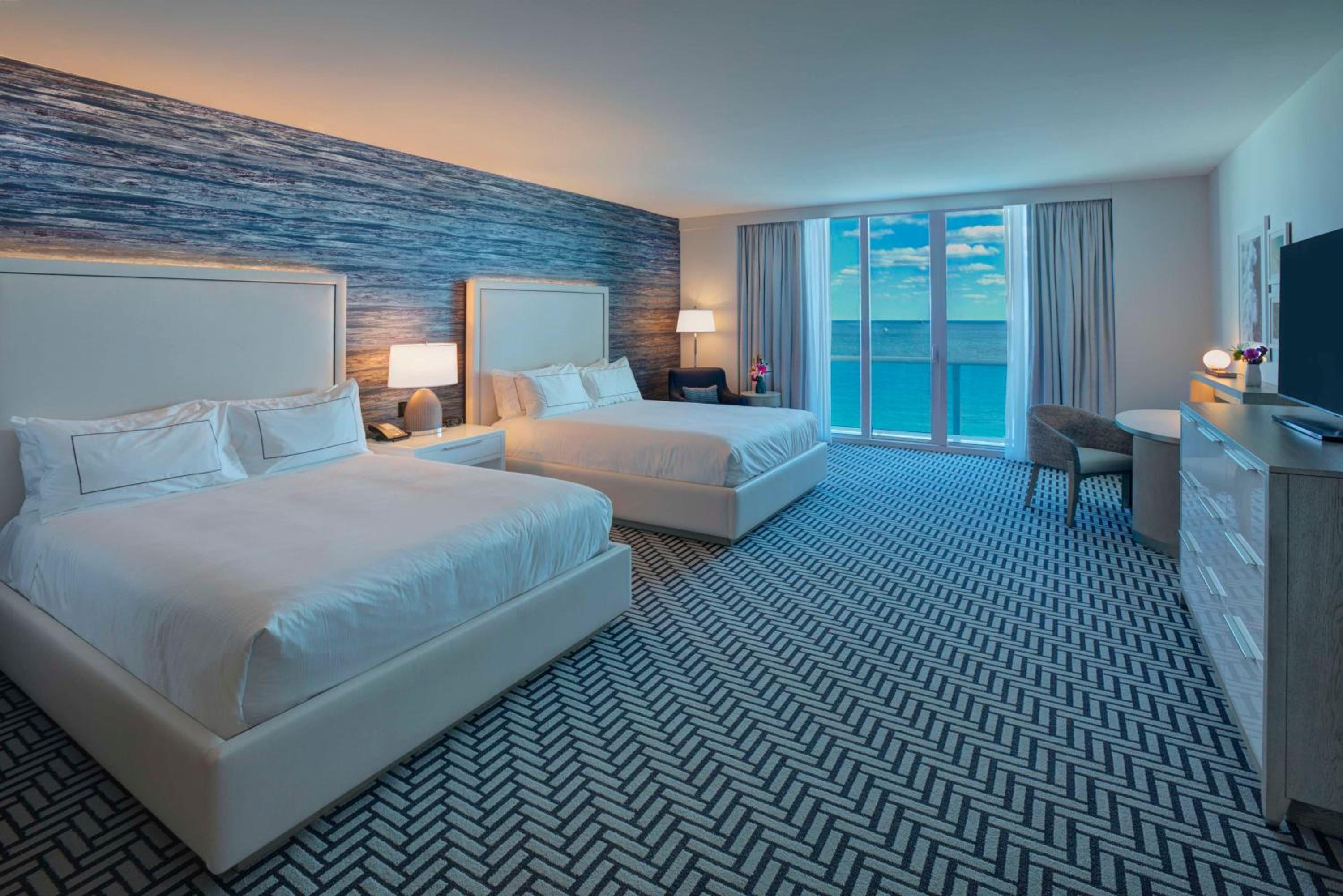 Queen Room with Two Queen Beds and Balcony - Oceanfront - Photo 1