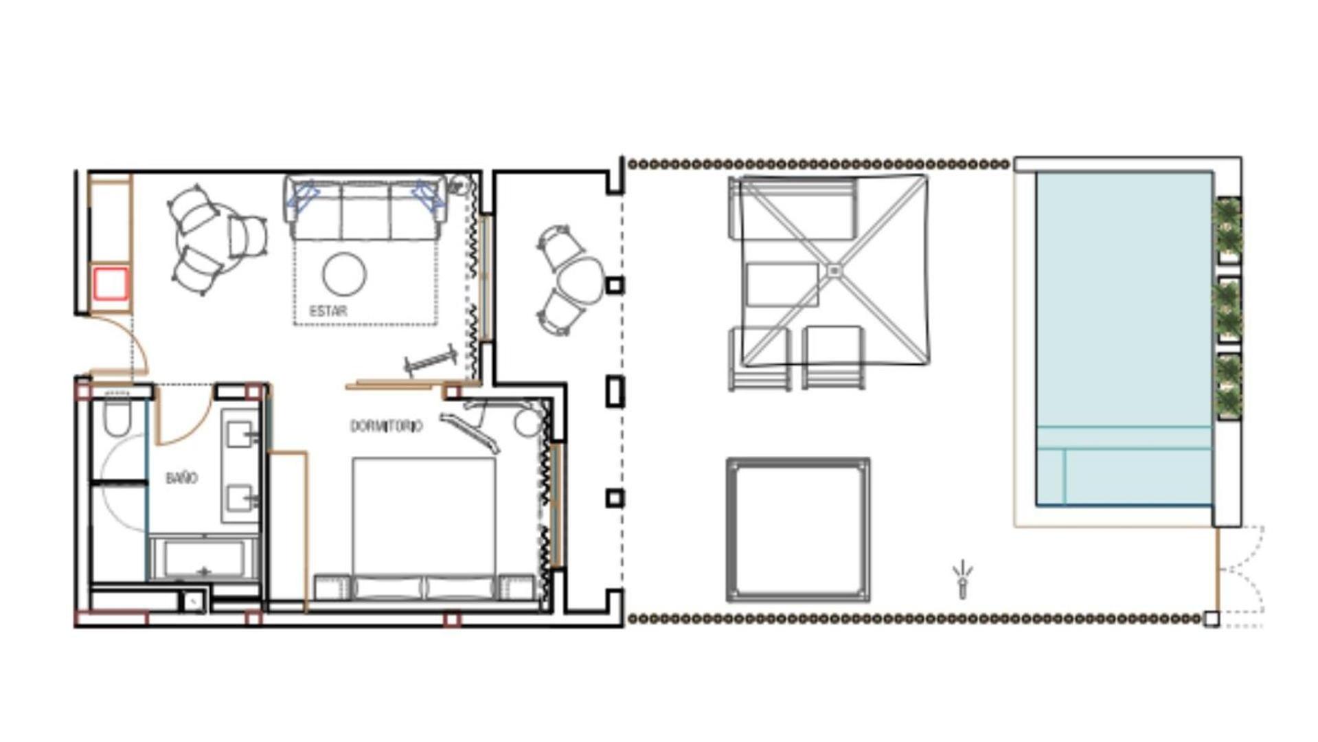One Bedroom Suite with Private Pool - Photo 4