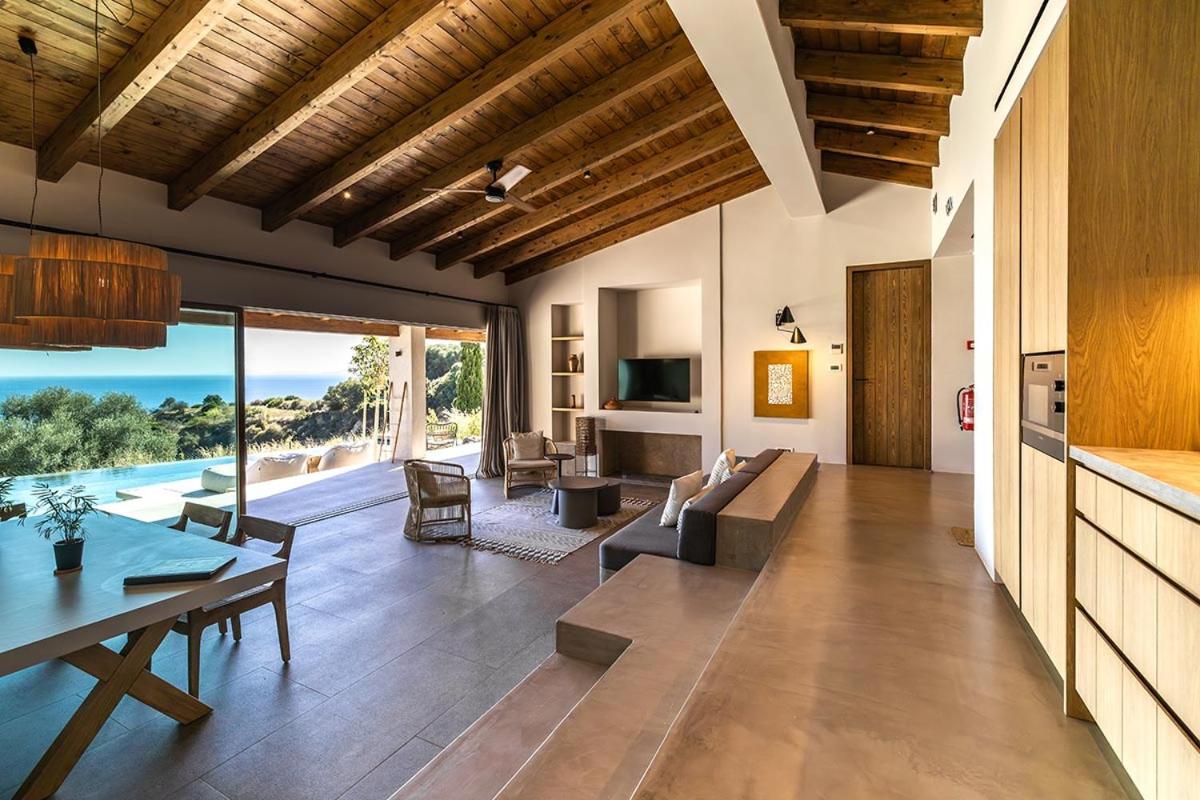 Eliamos Sea View Three Bedroom Villa with Outdoor Private Pool