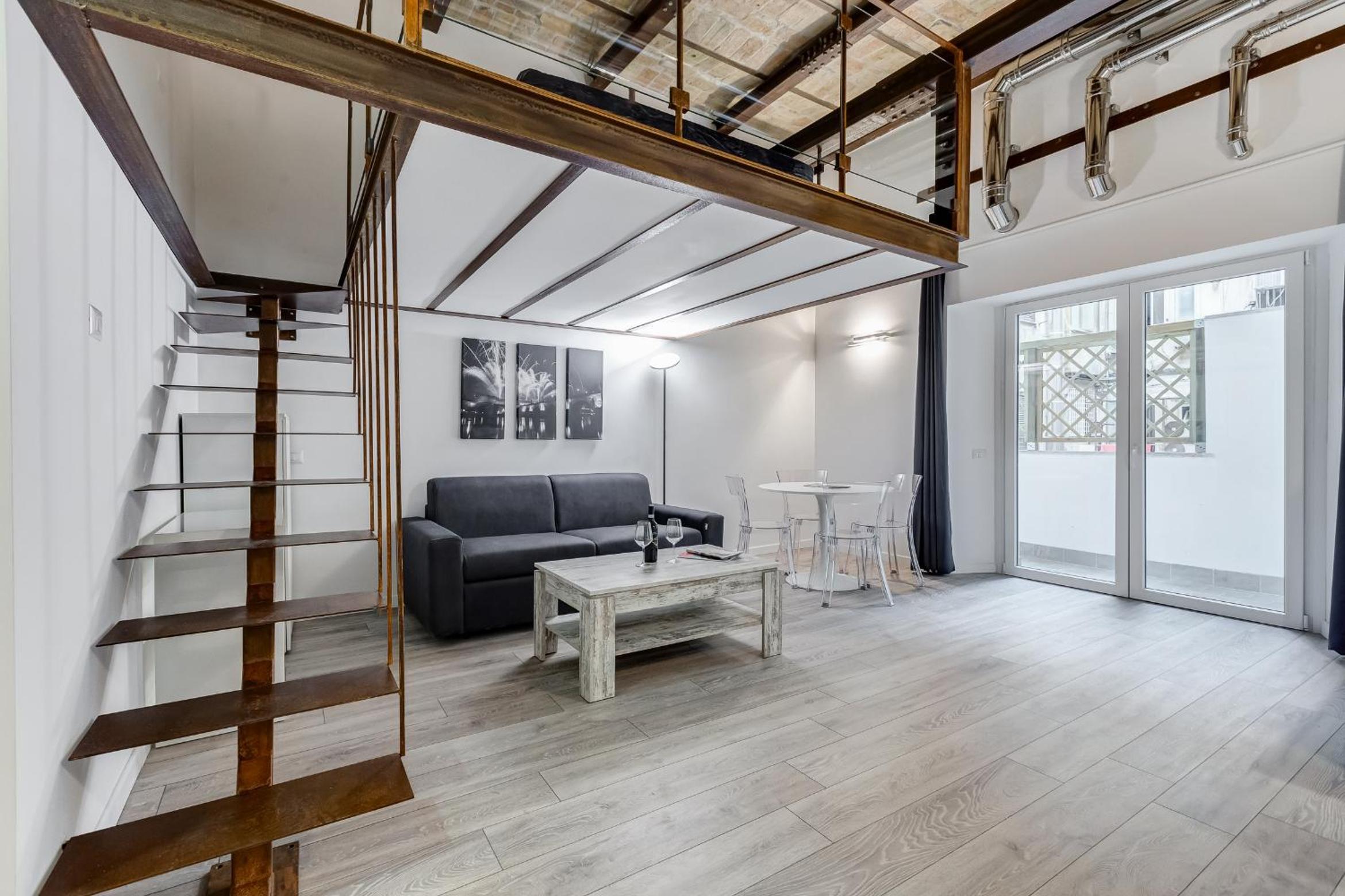 Studio with Balcony
