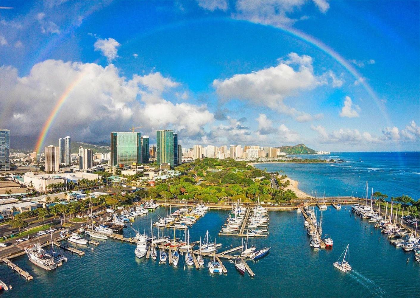 Two Bedroom Condo Overlooking Ala Wai Boat Harbor Unit 1744: Two-Bedroom Apartment photo