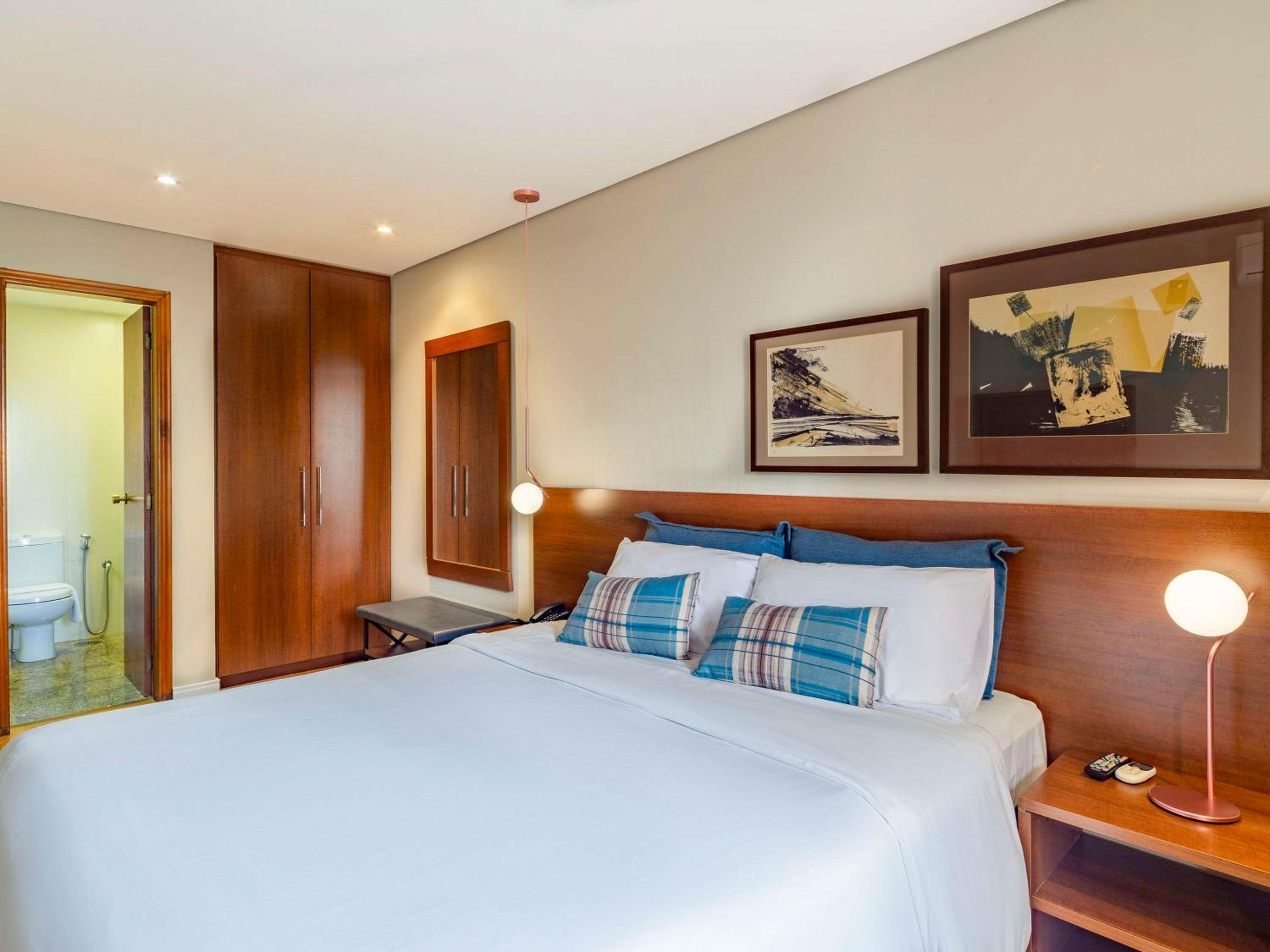 Family Room with One Double Bed, Two Single Beds and One Sofa Bed