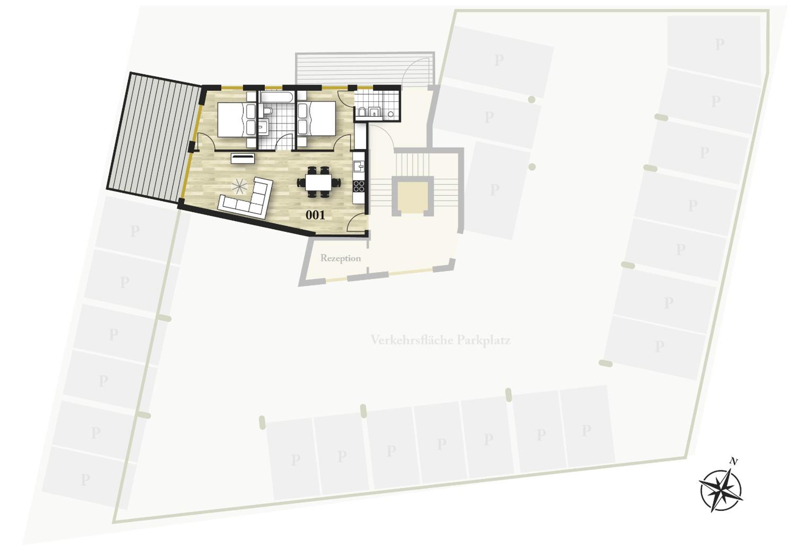 Two-Bedroom Apartment Standard TOP 001  photo 3