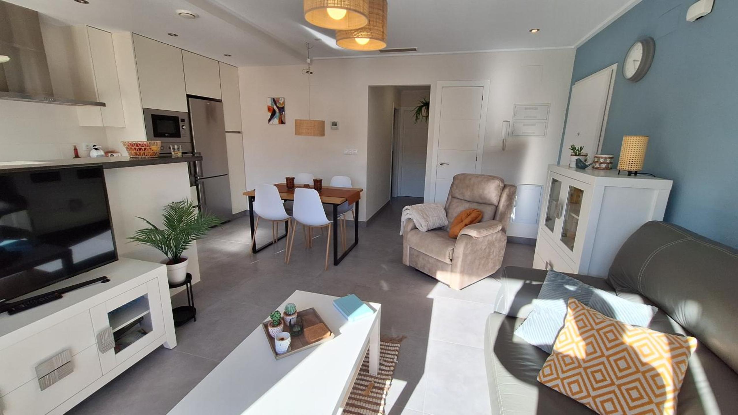Apartamento con vista a la piscina
