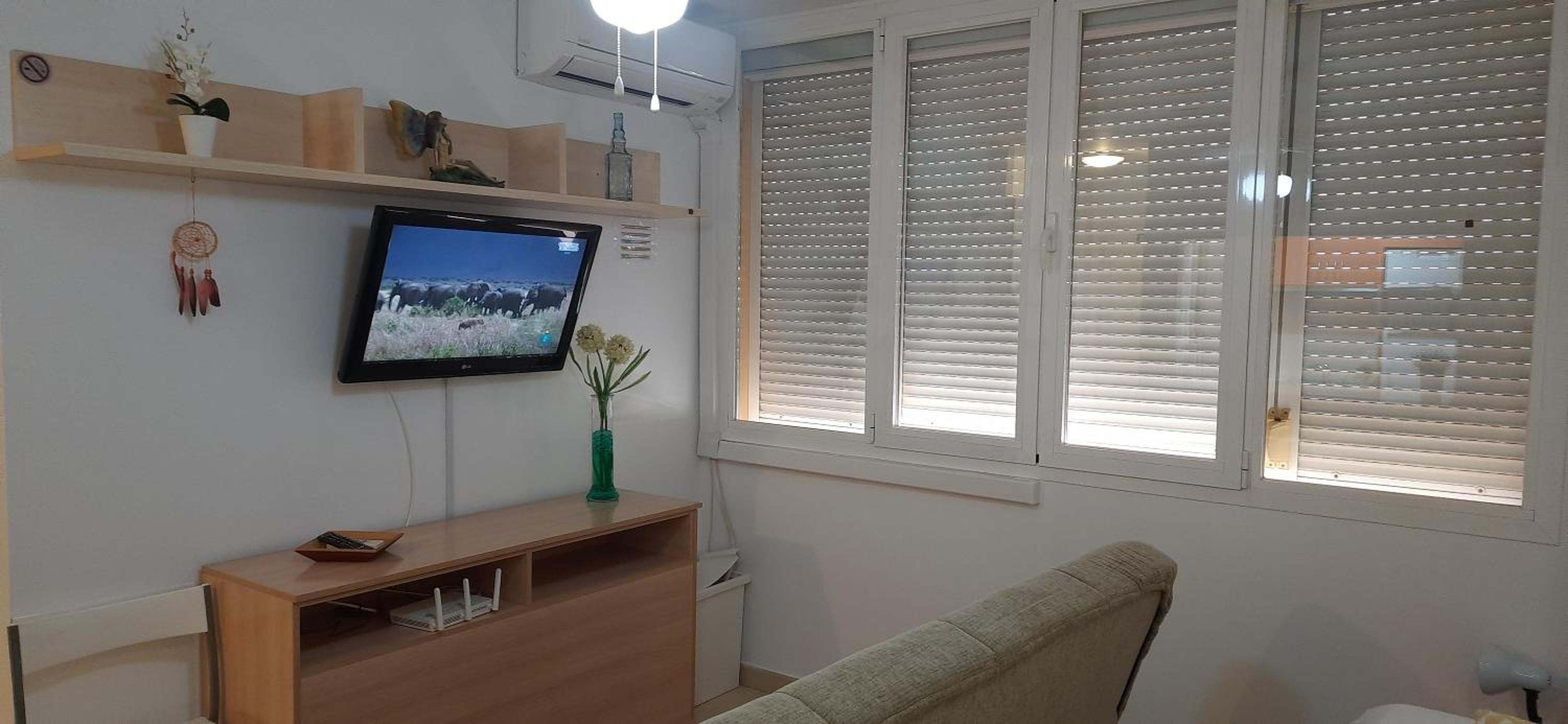 Estudio con sofá cama