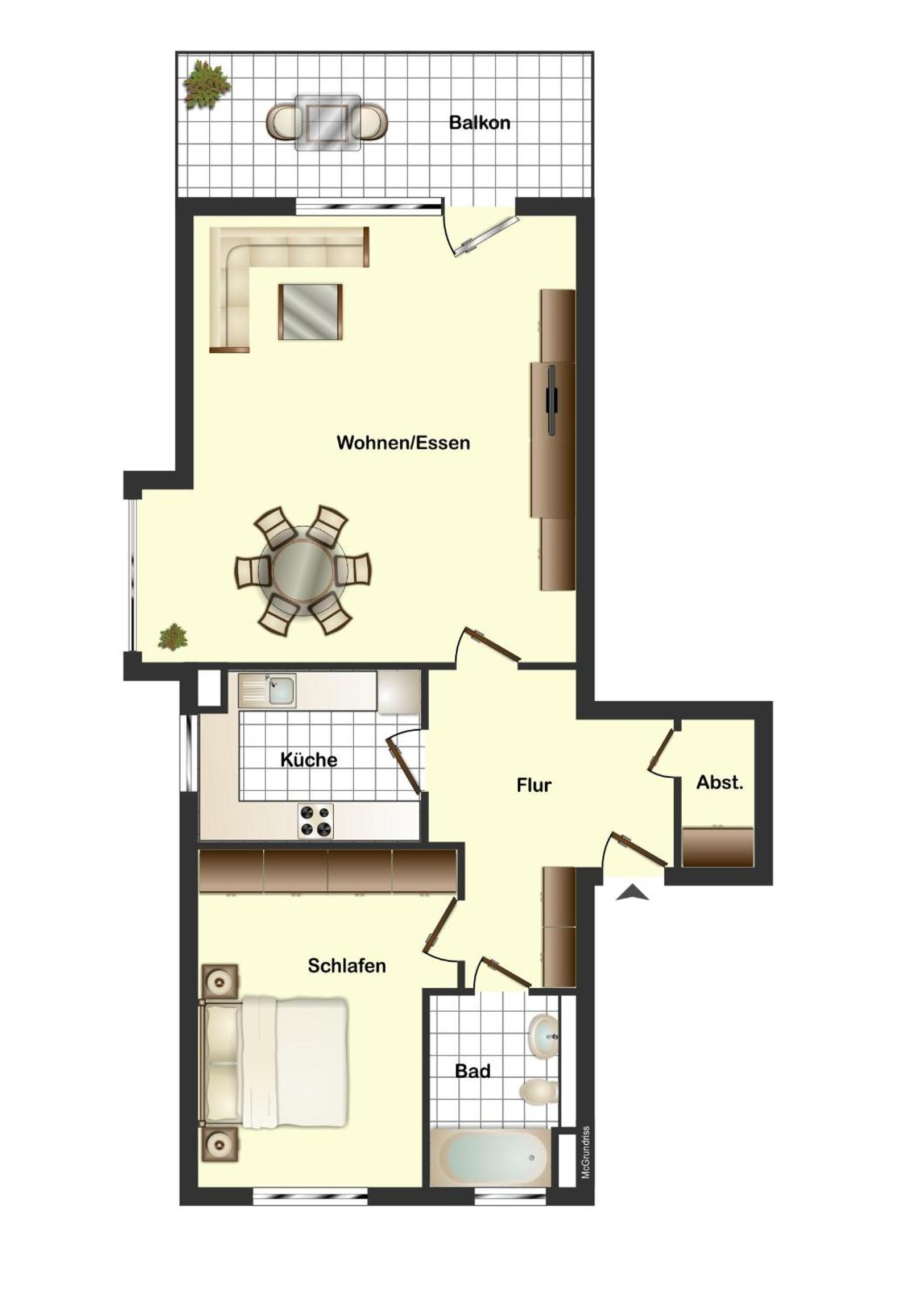 One-Bedroom Apartment photo 2
