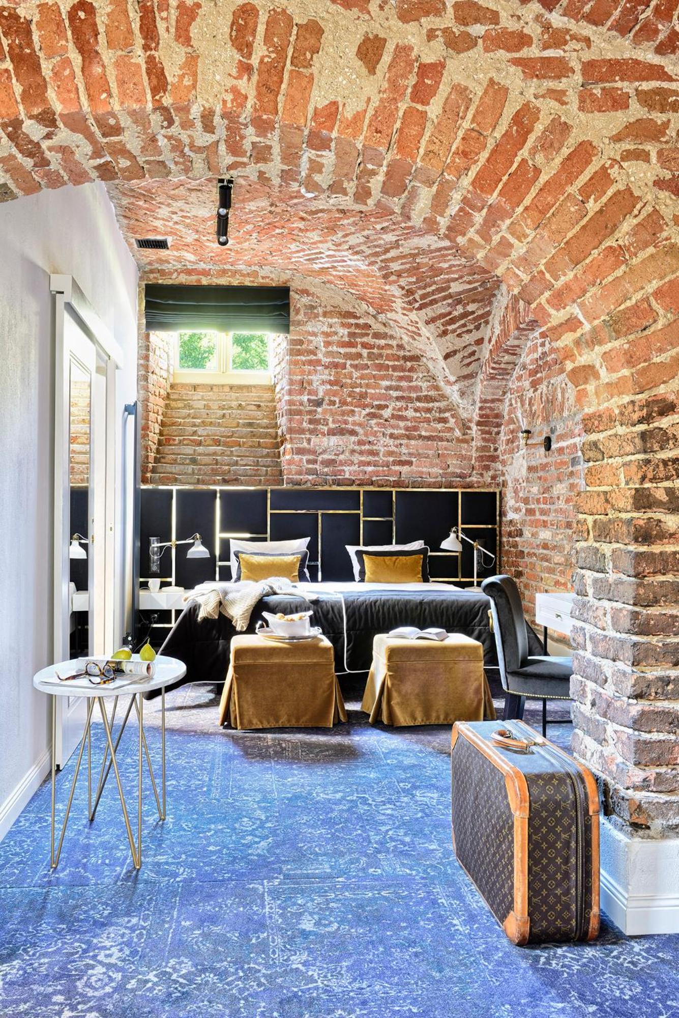 Apartment with historic brick photo 1