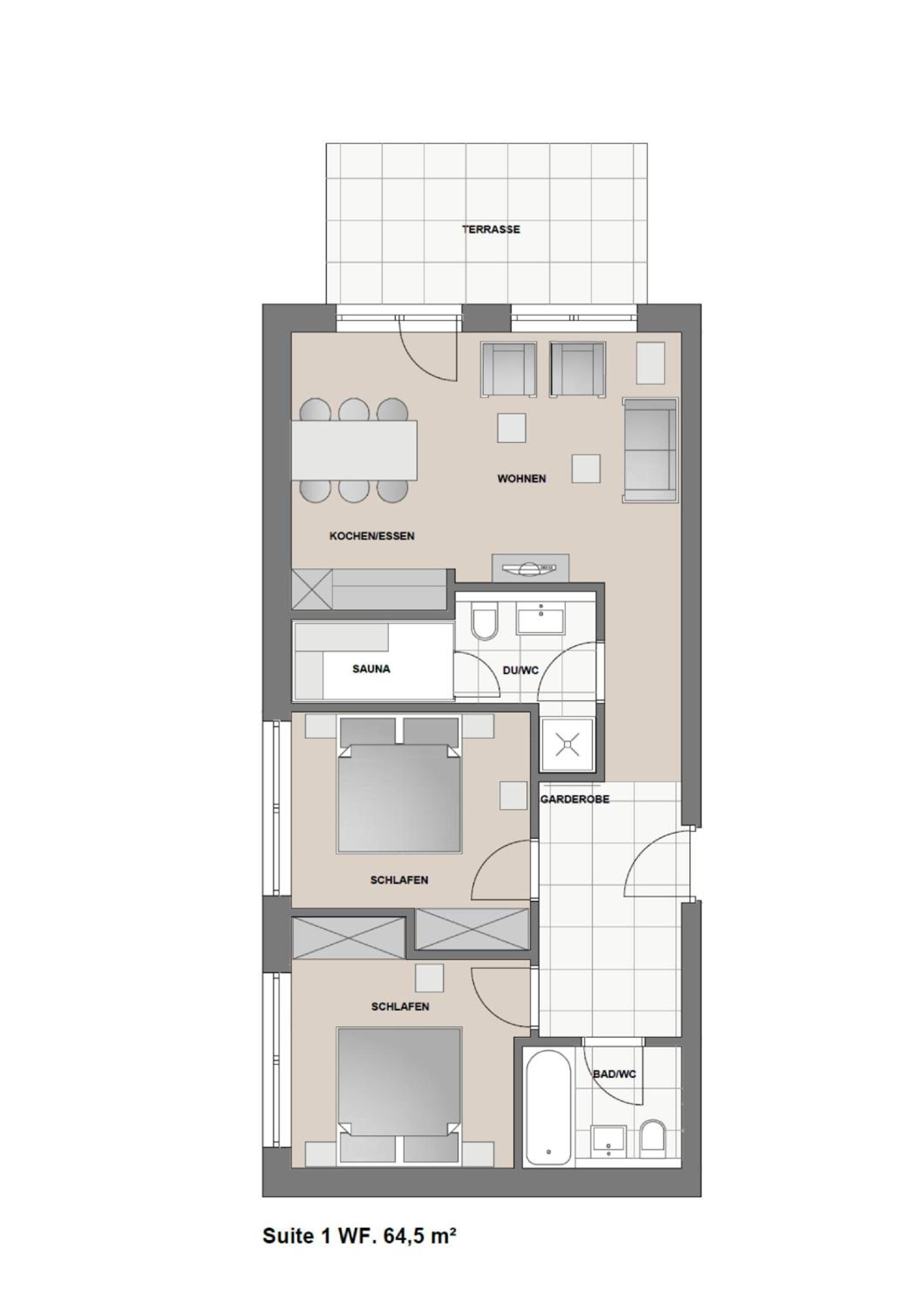Deluxe Two-Bedroom Apartment Suite 1 photo 2