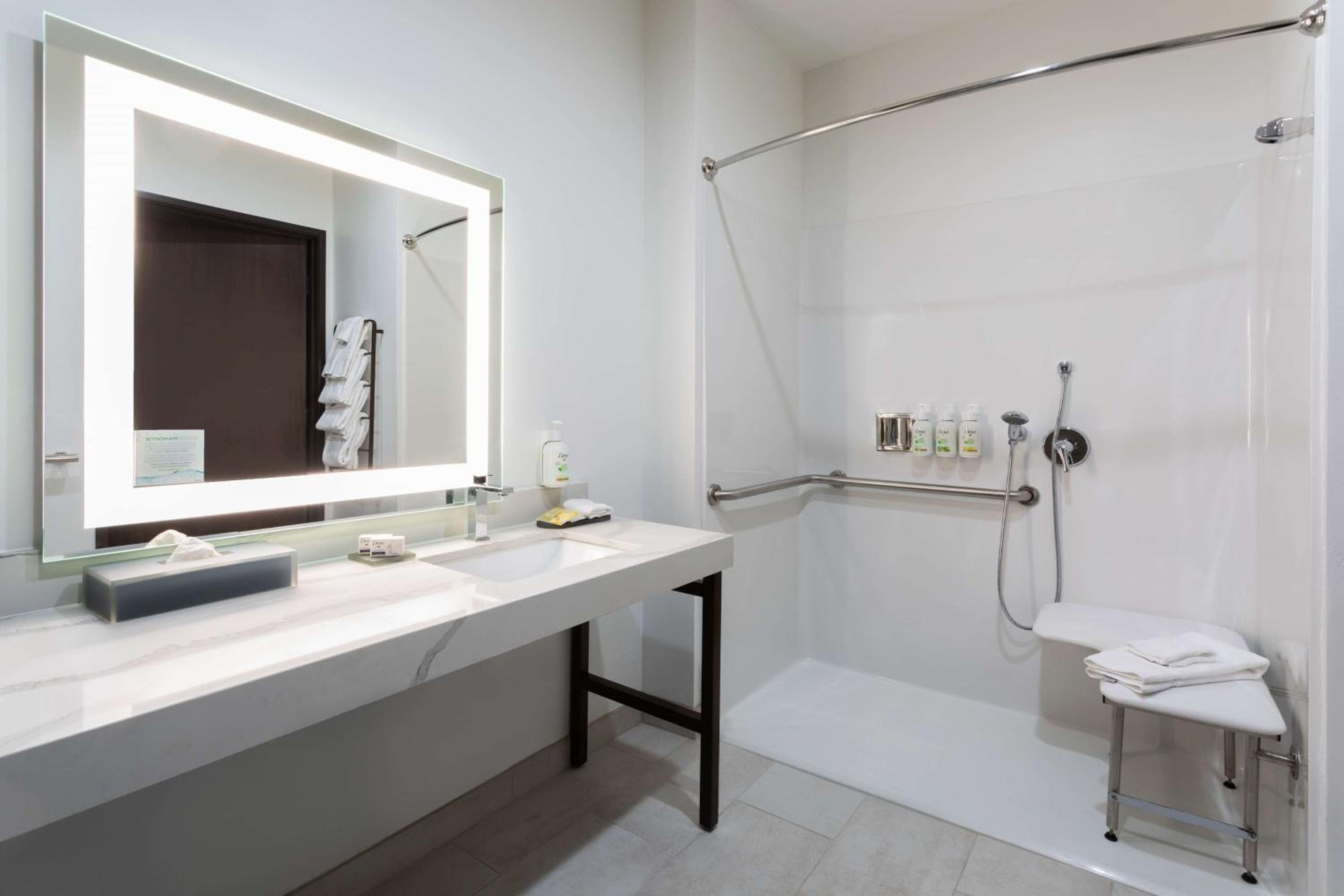 1 King Bed, Mobility/Hearing Accessible Room, Roll-In Shower, Non-Smoking - Photo 4