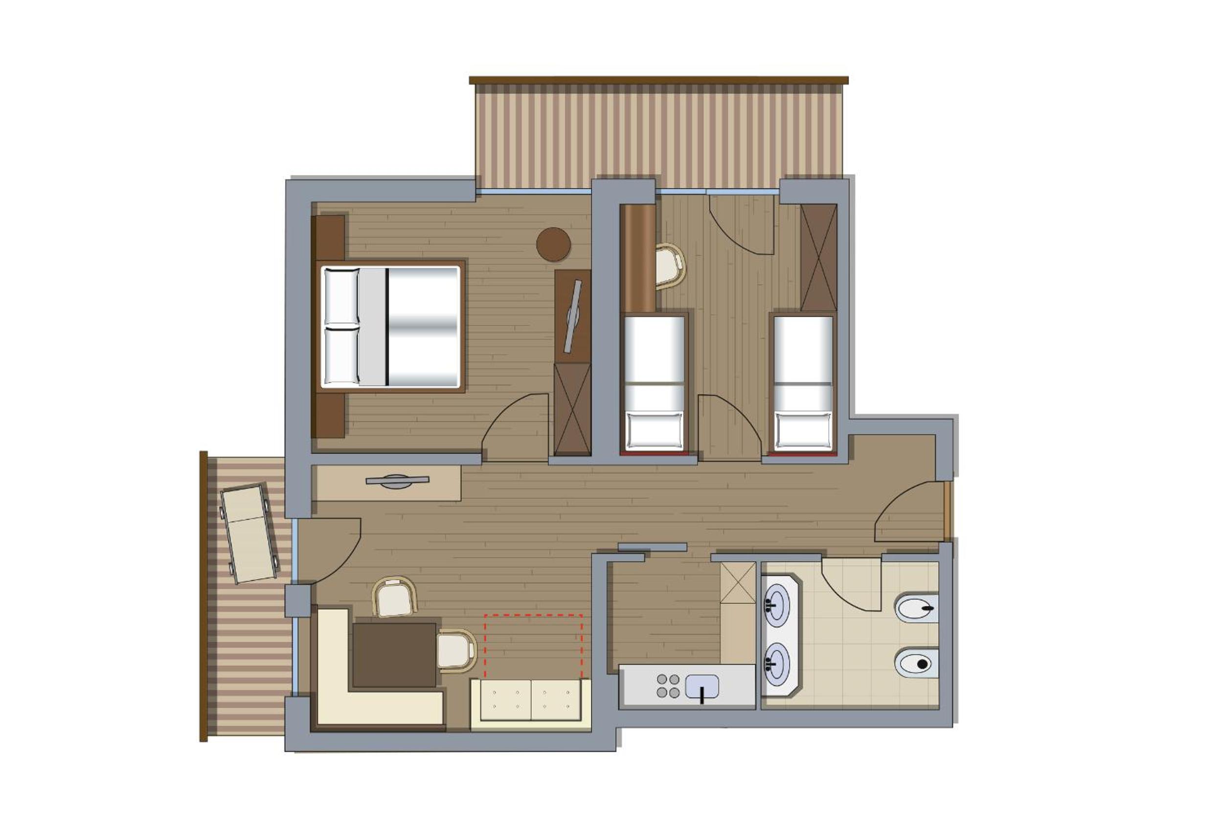 Family Suite with Kitchenette photo 2