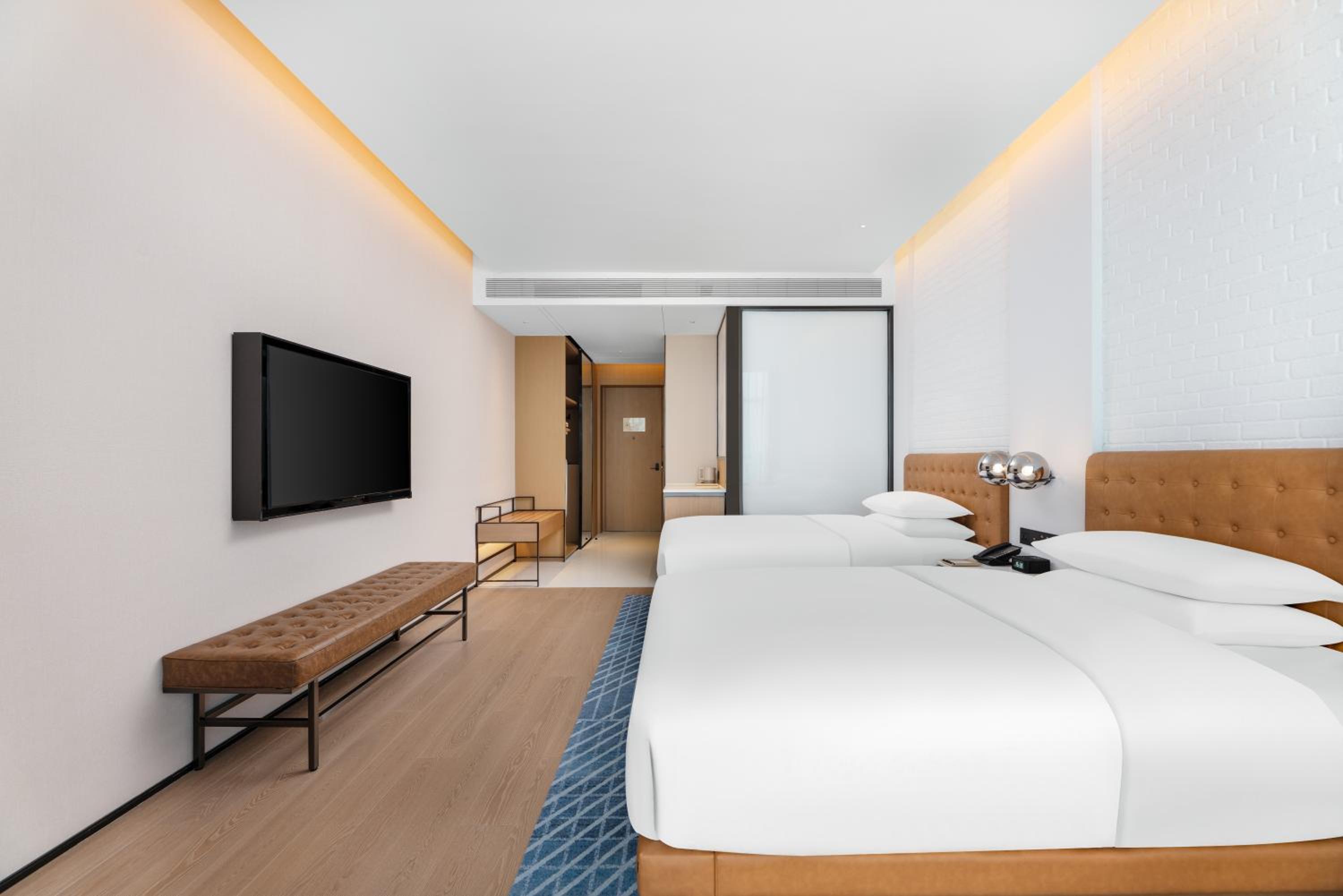 Superior Double Room with Two Double Beds and City View