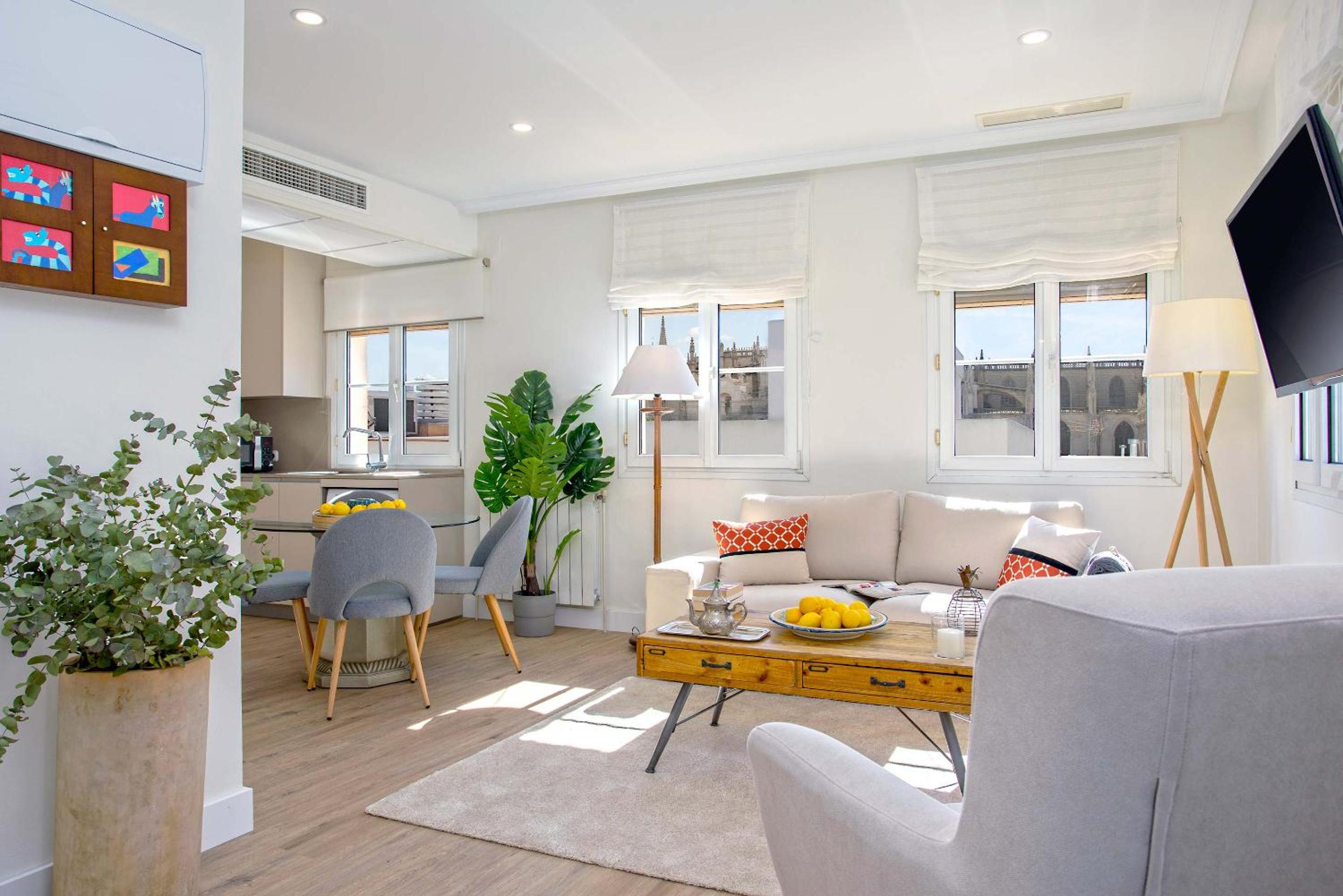 Apartamento de una habitación con terraza