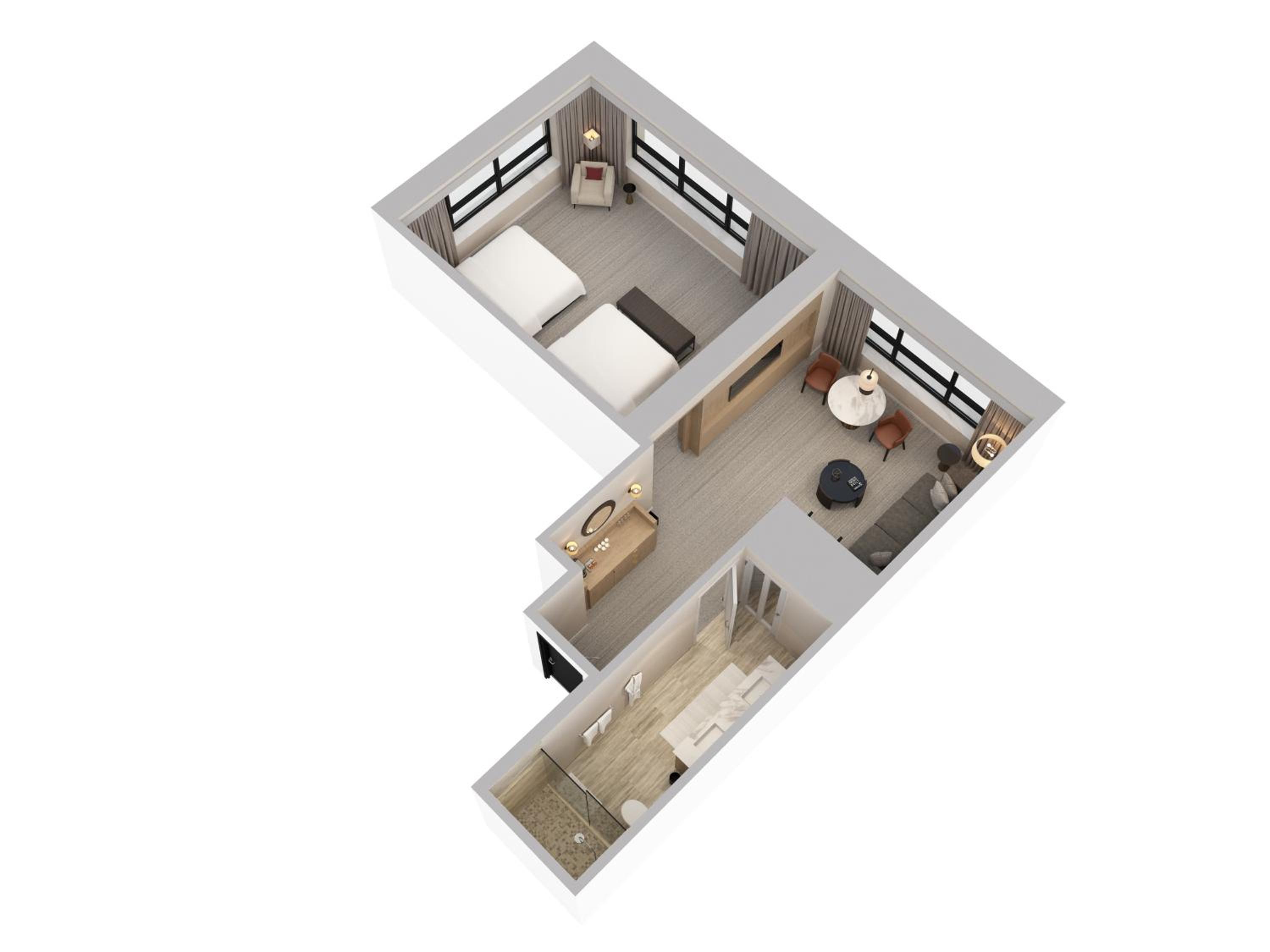 Double Room with Two Double Beds - Photo 3