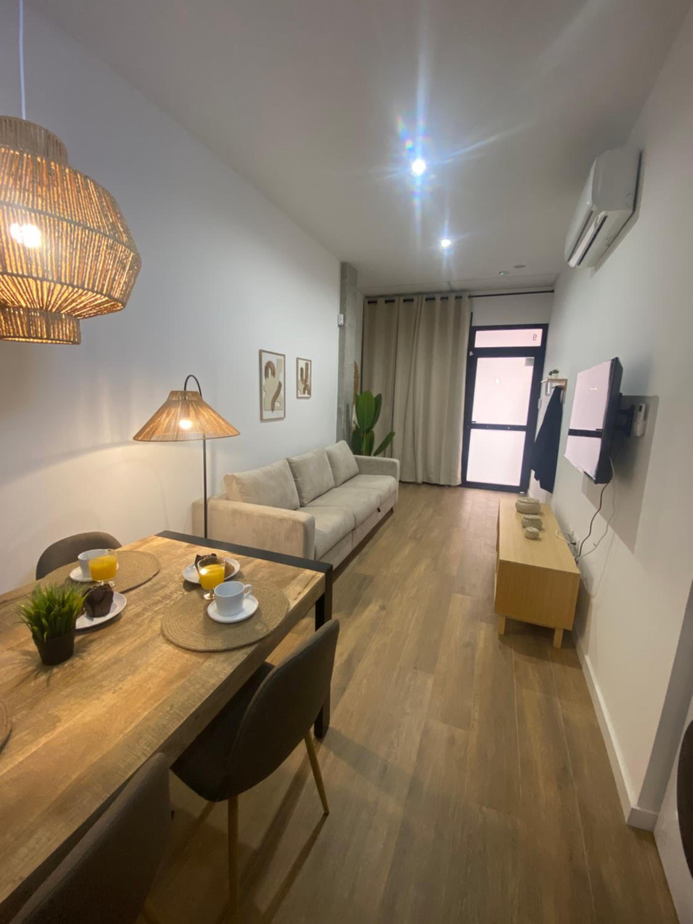 Estudio con sofá cama