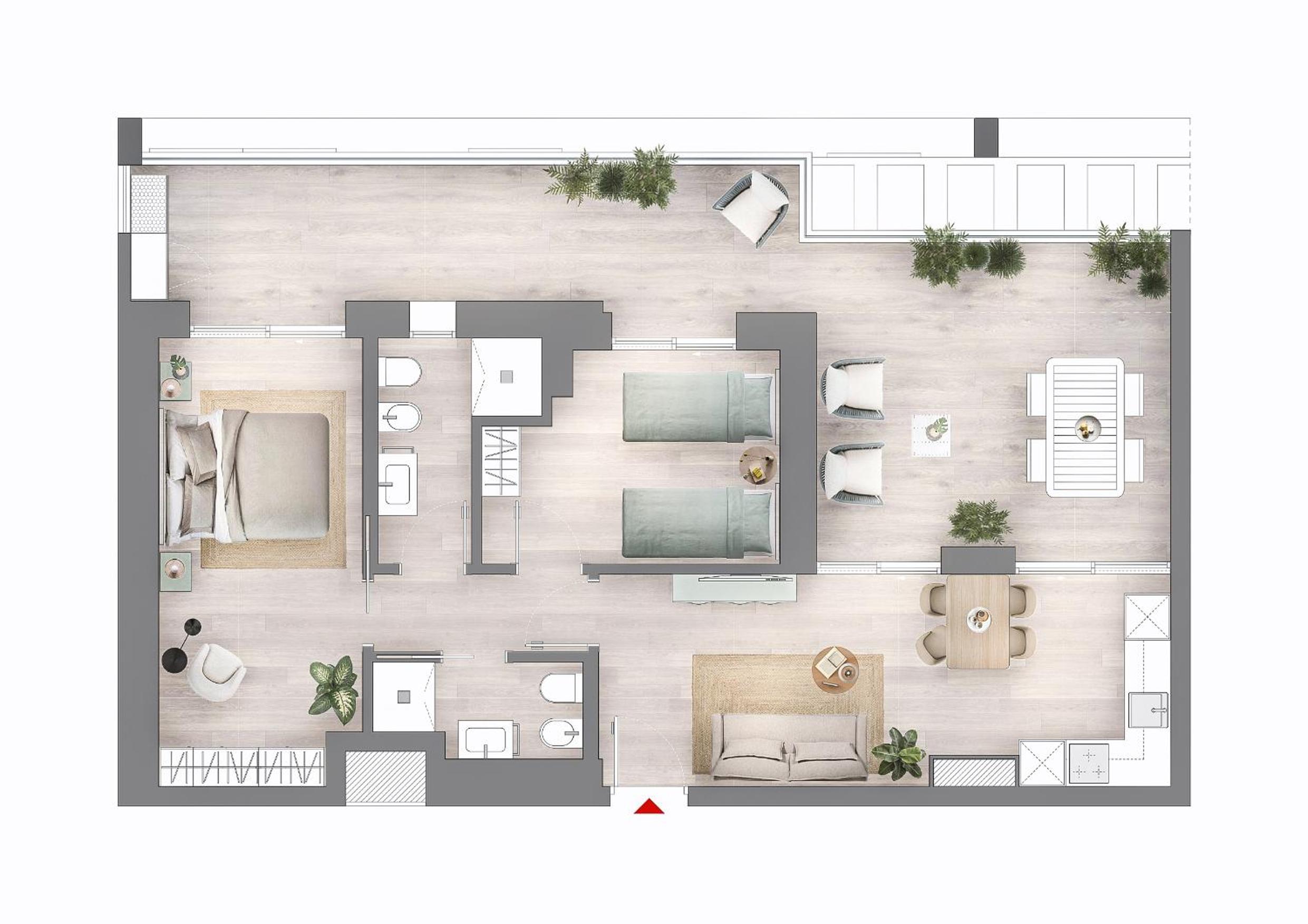 Two-Bedroom Apartment photo 3