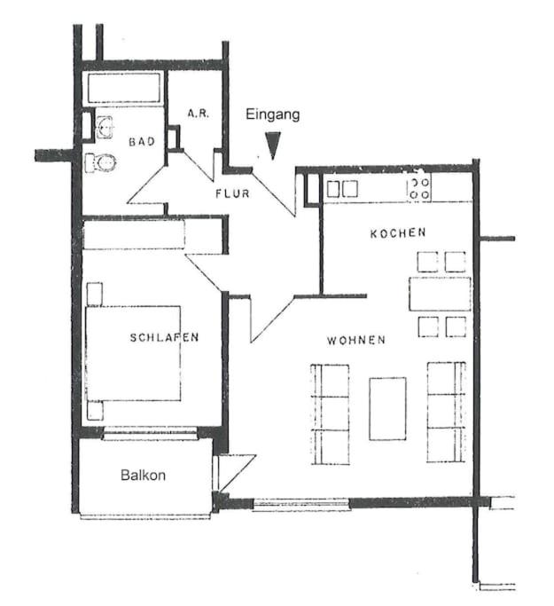 Apartment with Balcony photo 2