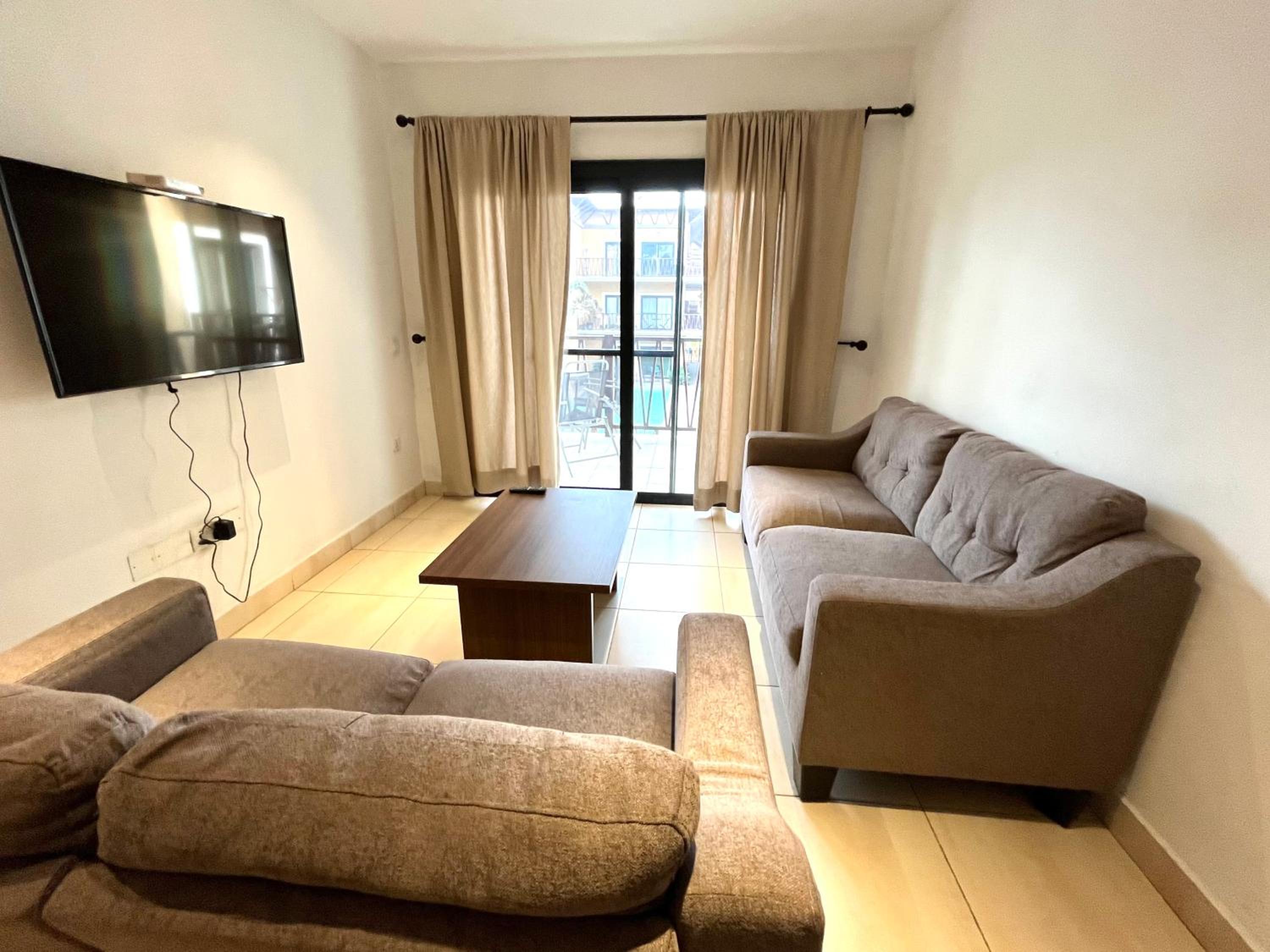 Two-Bedroom Apartment with Pool View