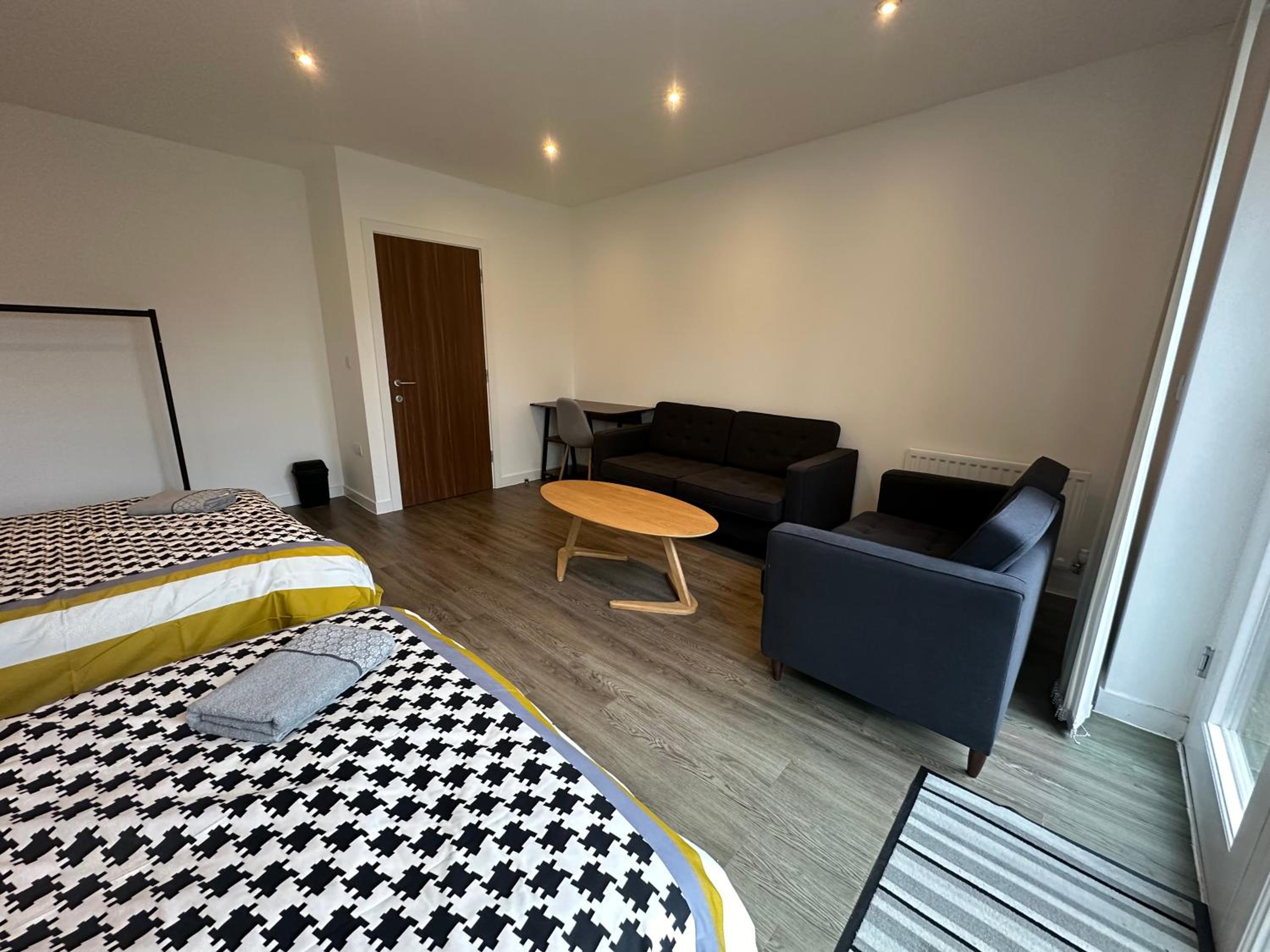Family Room with Shared Bathroom