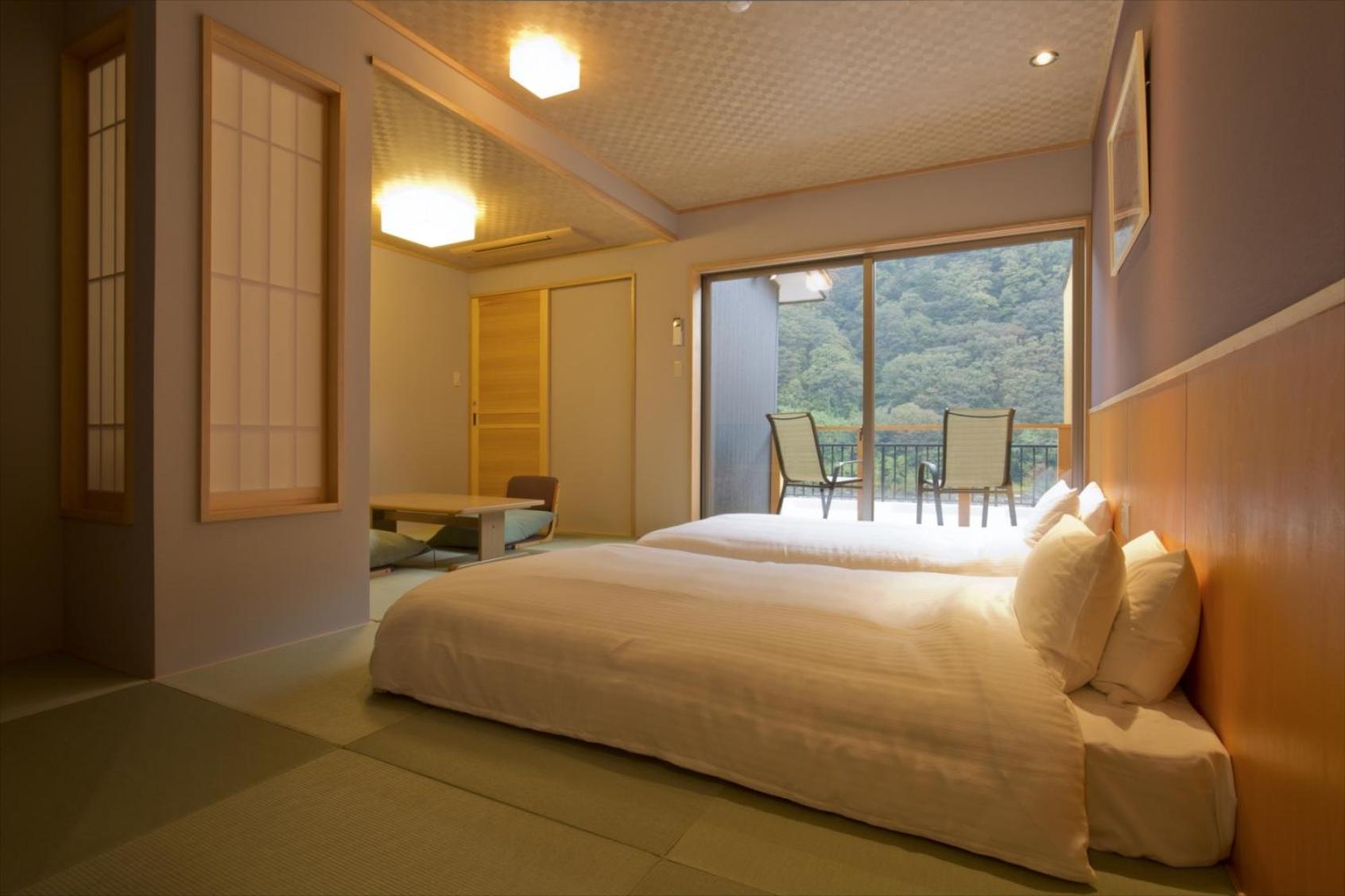 Japanese-Style Room with Low Bed & River View with Private Bath Room-Annex - Non-Smoking(Over 12 Years Old Only) photo 2