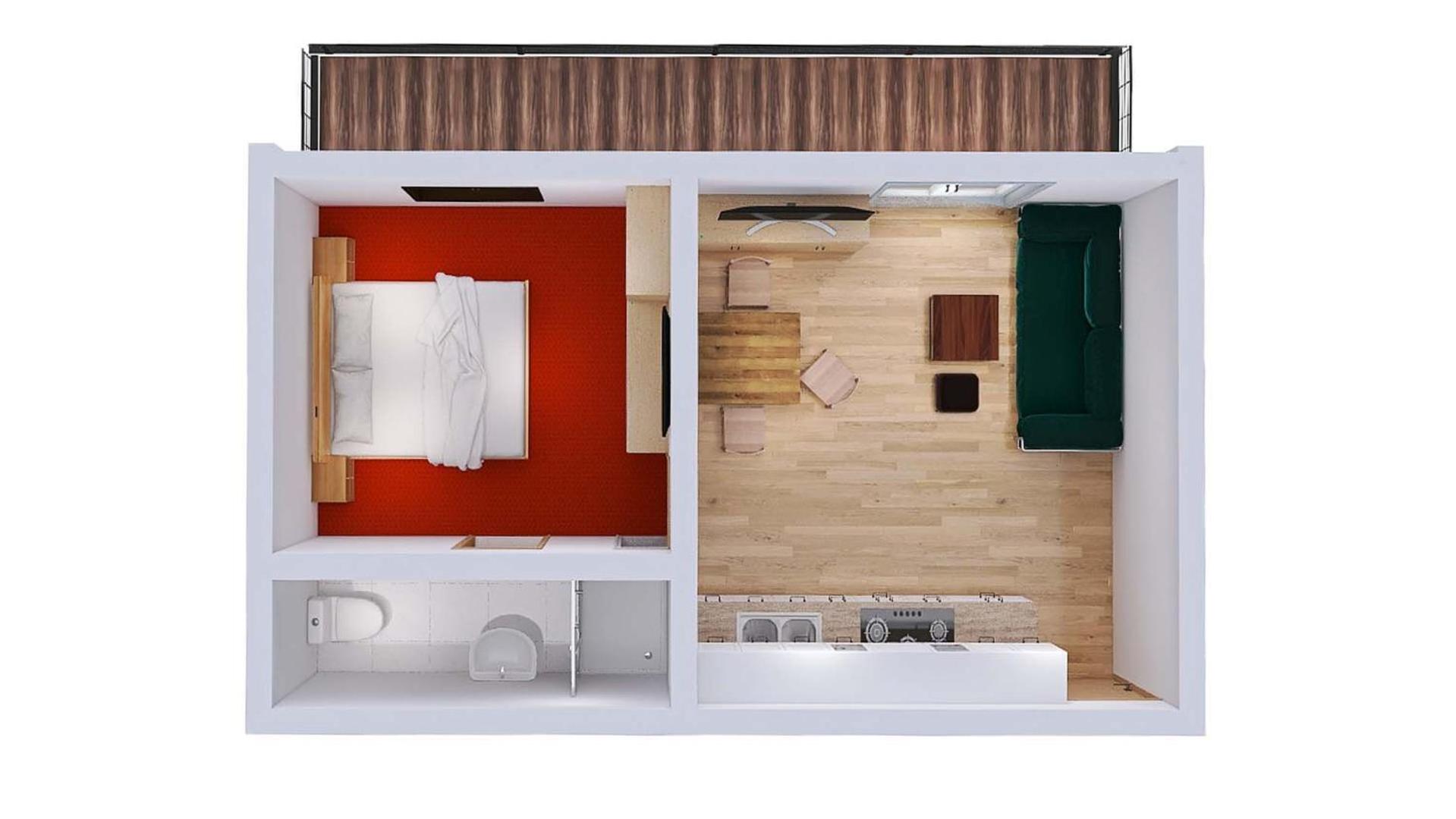 One-Bedroom Apartment photo 2