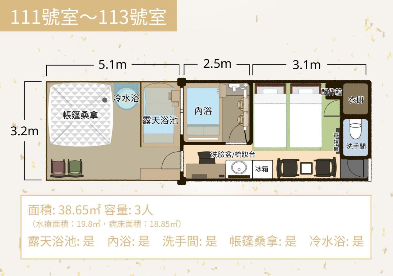 Twin Room with Open-Air Bath and Sauna Tent - Main Building photo 3