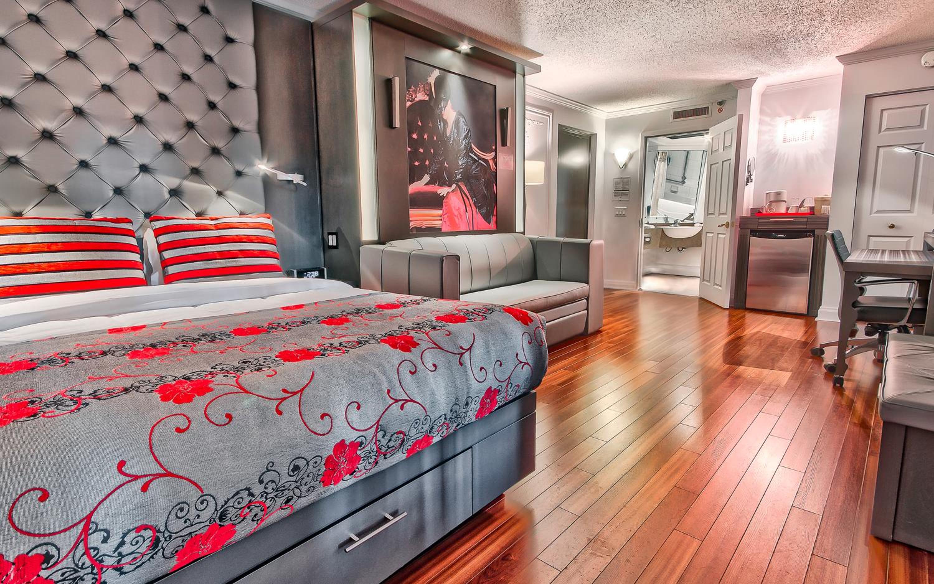 Interior Balcony Room, 1 Queen Bed and 1 Queen Murphy Bed - Disability Access