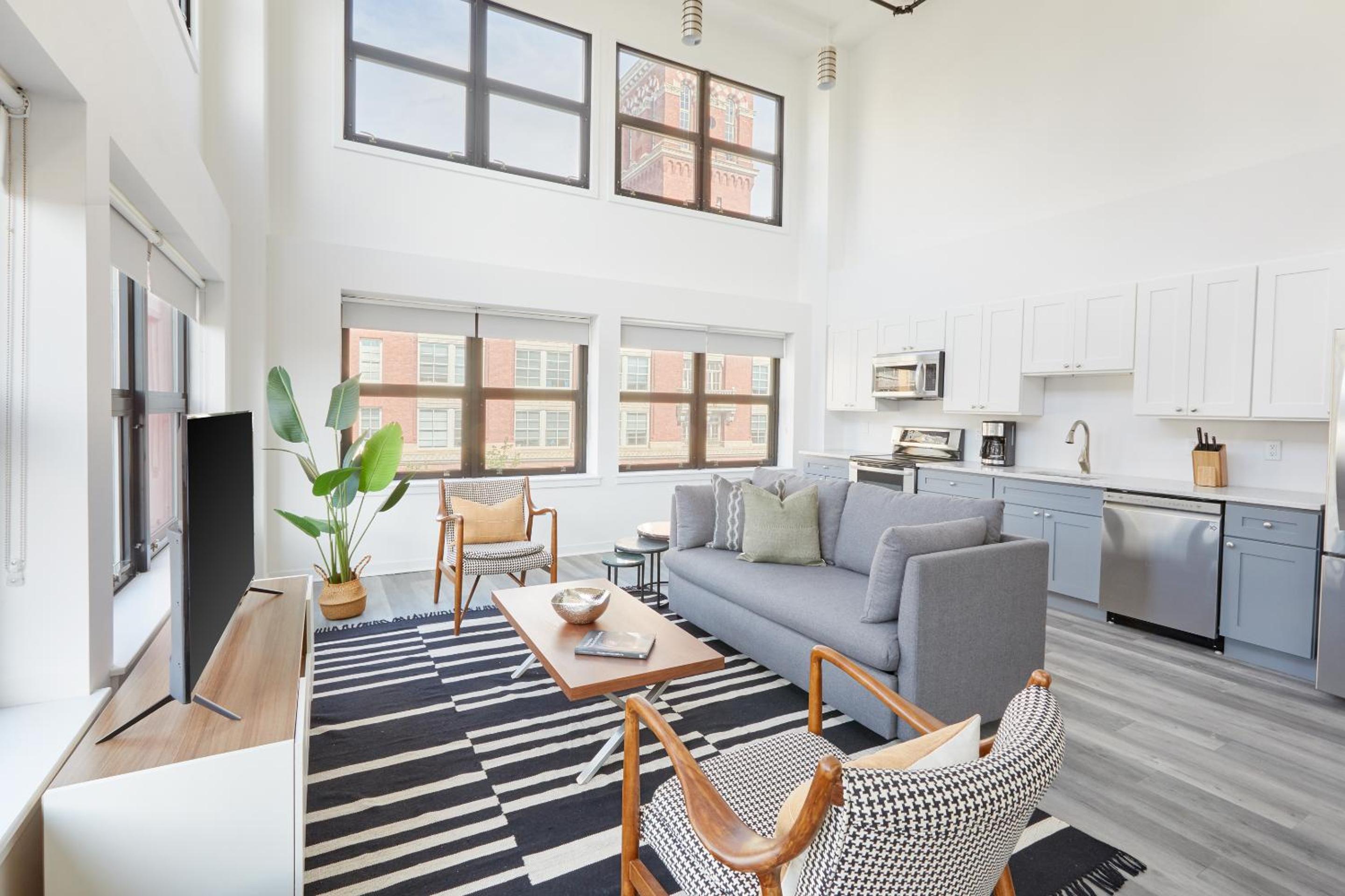 Lofted Two Bedroom Apartment