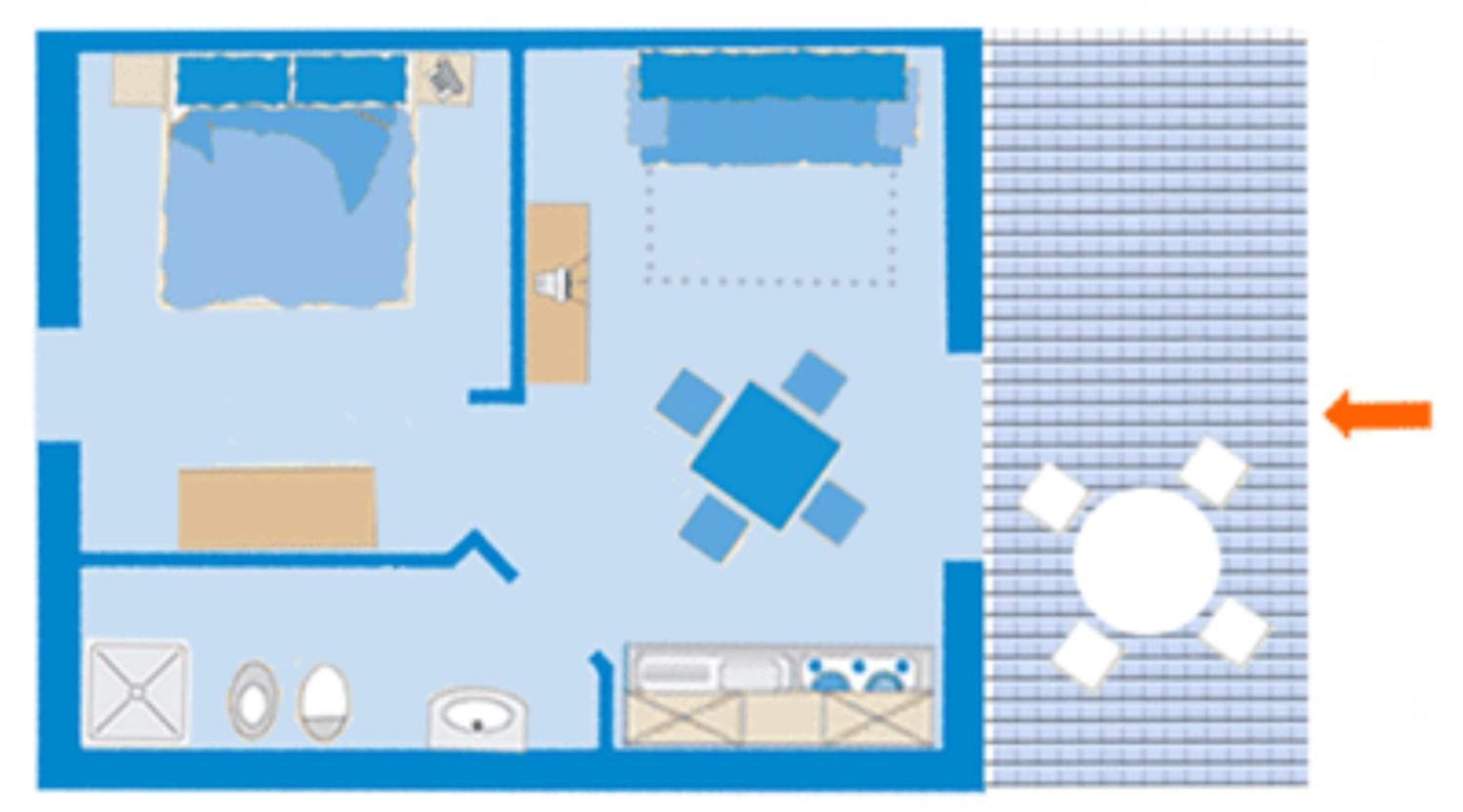 One-Bedroom Apartment (4 Adults)