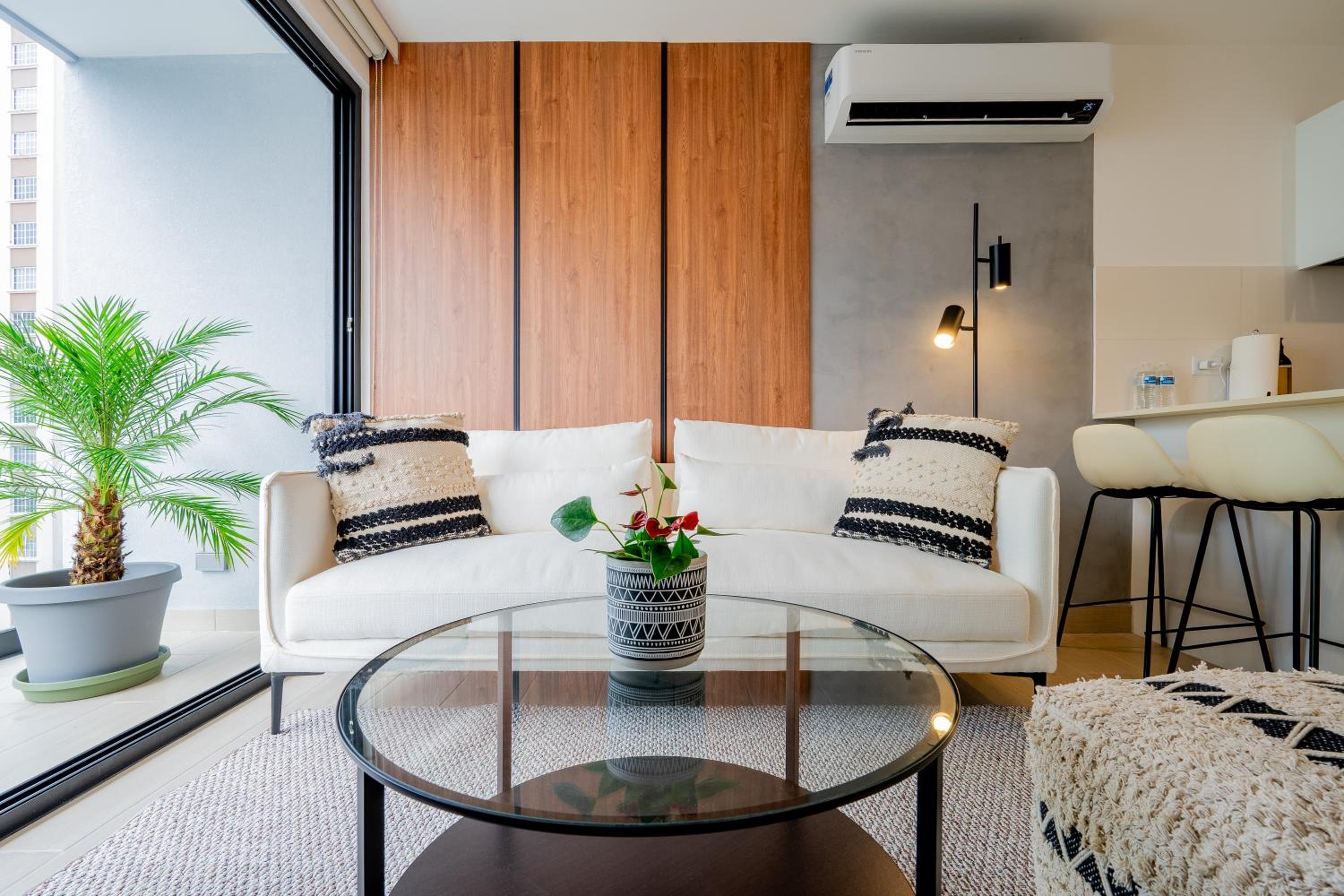 One-Bedroom Apartment with Balcony and City View