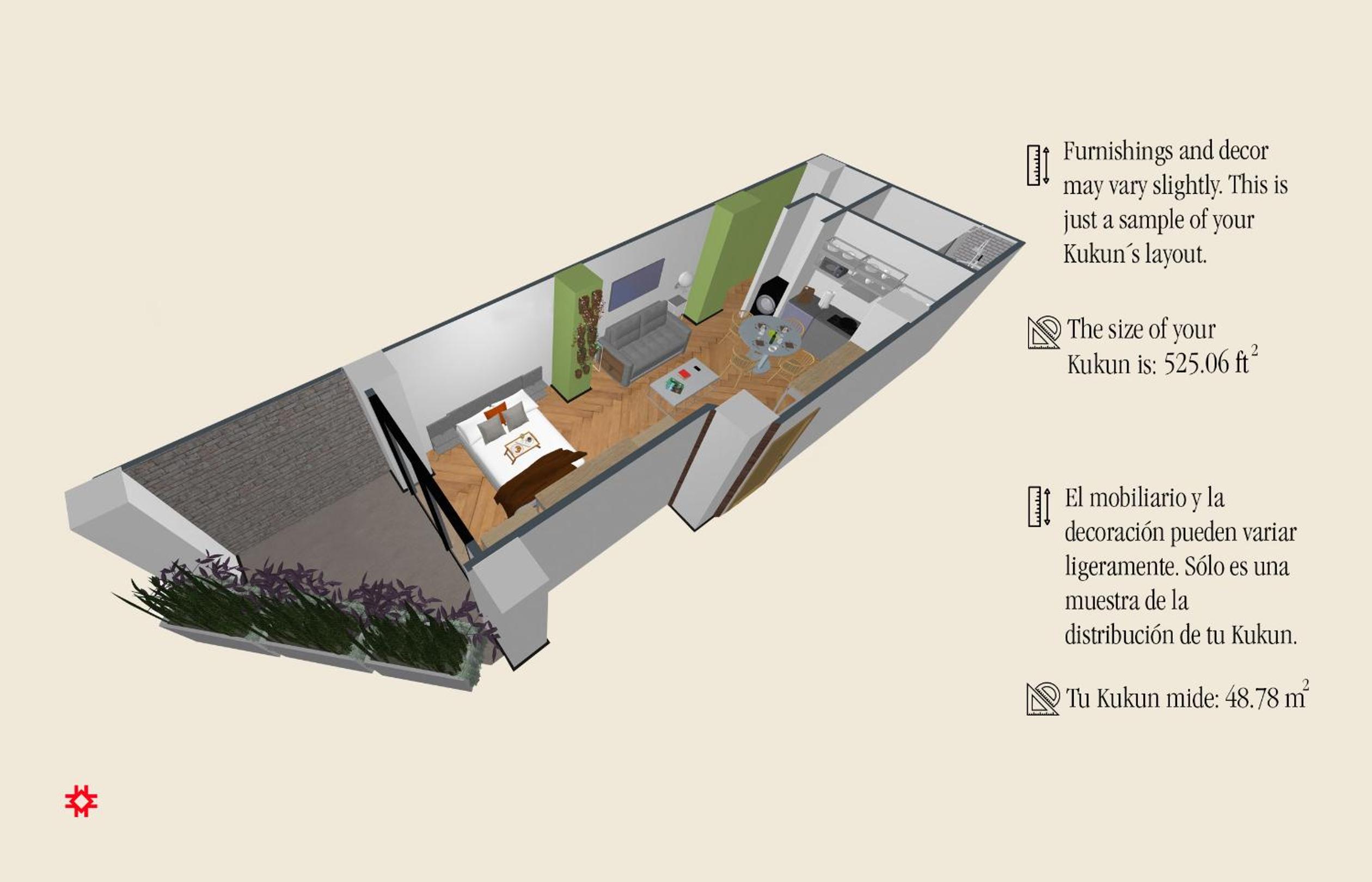 One bedroom apartment with terrace - Photo 2